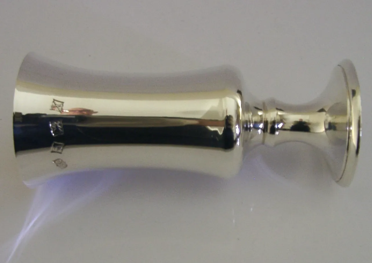 102g Mid-Century Modern Sterling Zilveren Kelk Beker 1972 Barware photo Woonaccessoires
