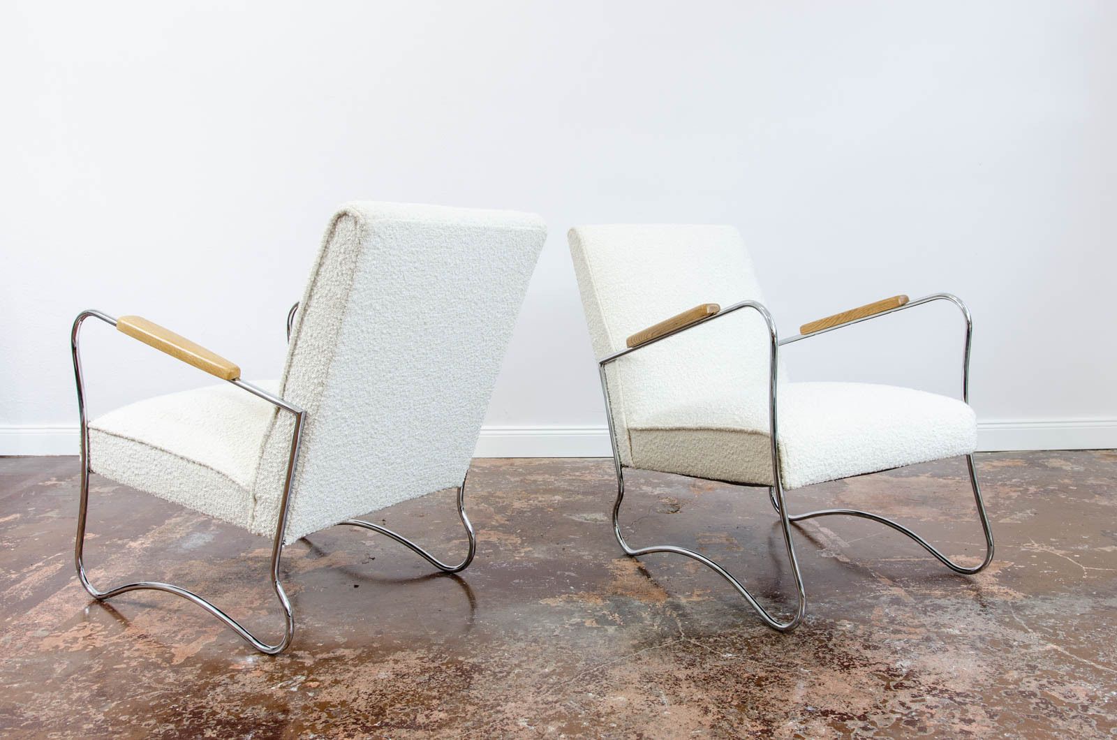 Bauhaus-stijl fauteuils van Wschod, ca. jaren 1950, Polen, set van 2 photo for sale