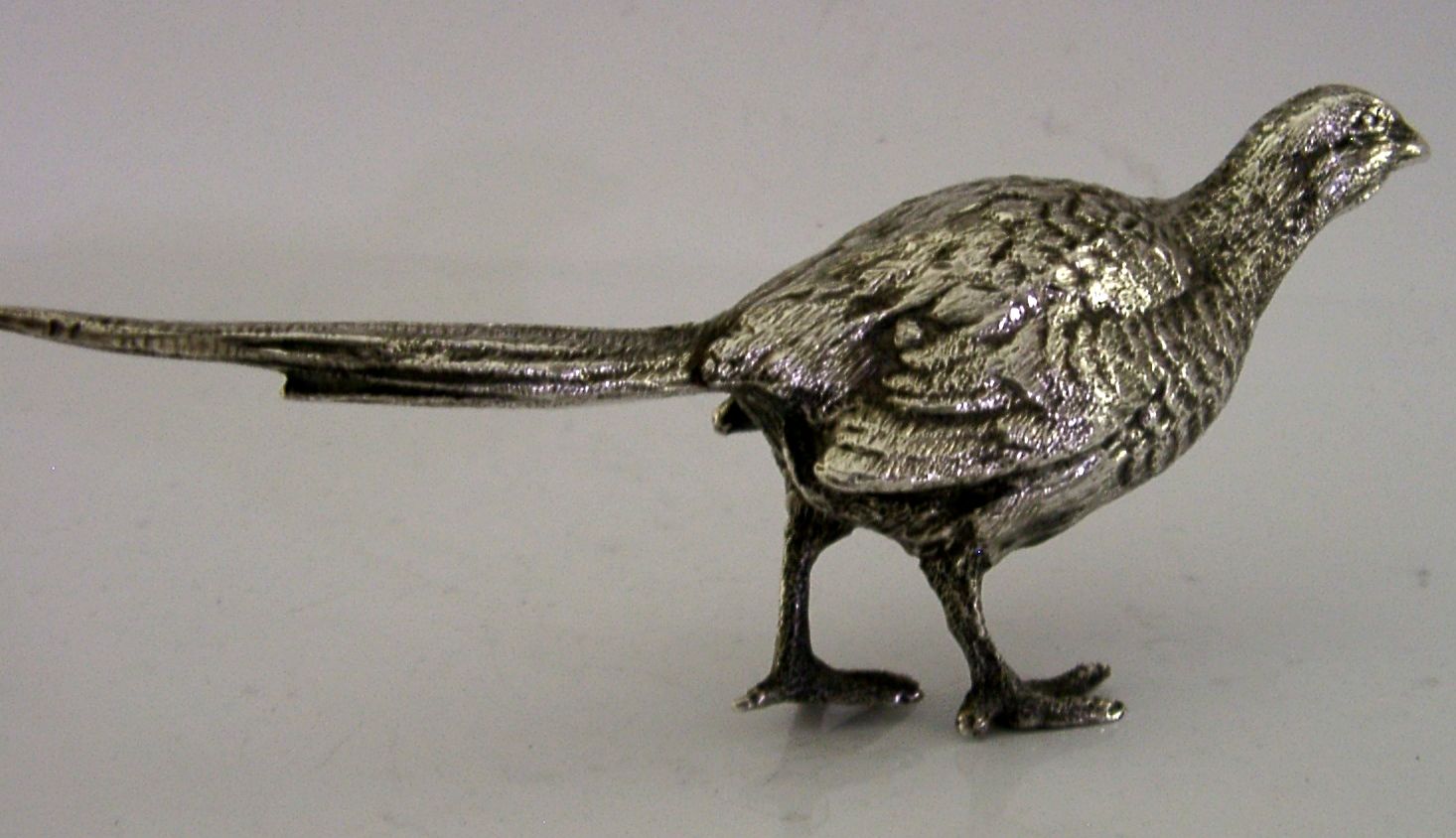 Heavy 140g Sterling Silver Pheasant Bird Figure 1977 Hunting Shooting Animal photo 425.0