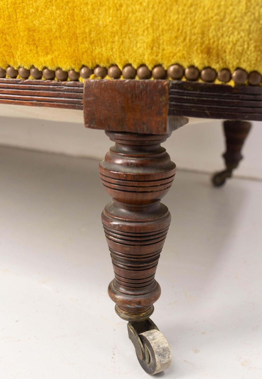 photo for sale French Restauration Bench Seat Wood Sofa Banquette Fabric Of Your Choise 19th C
