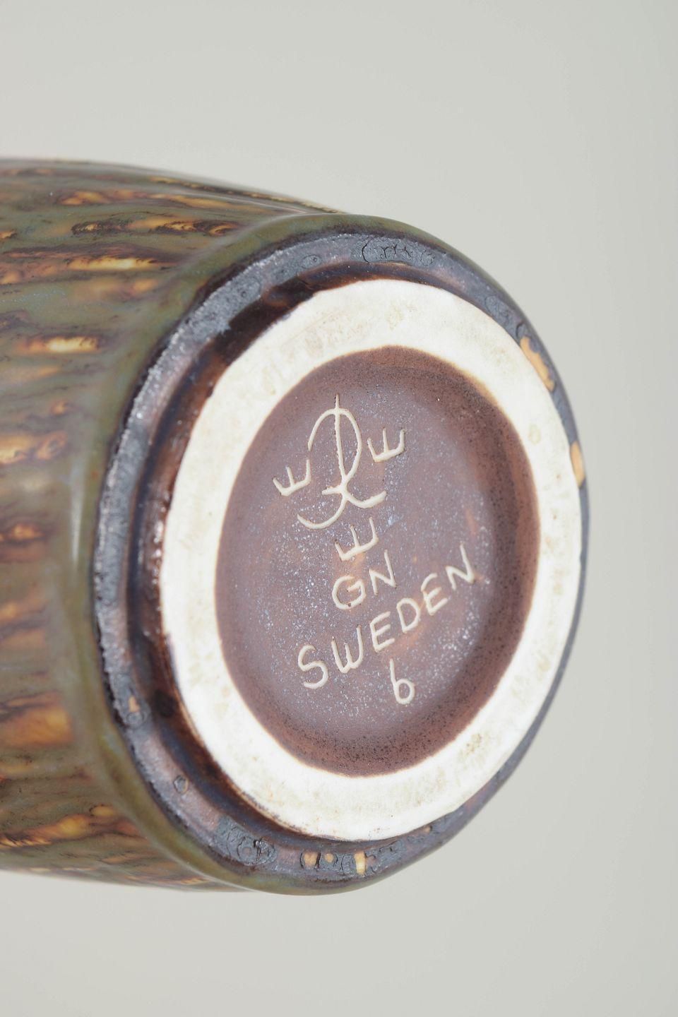 Gunnar Nylund For Rörstrand. Ceramic Vase With “Birch Wood” Glaze, Mid 20th C. photo Home Decor