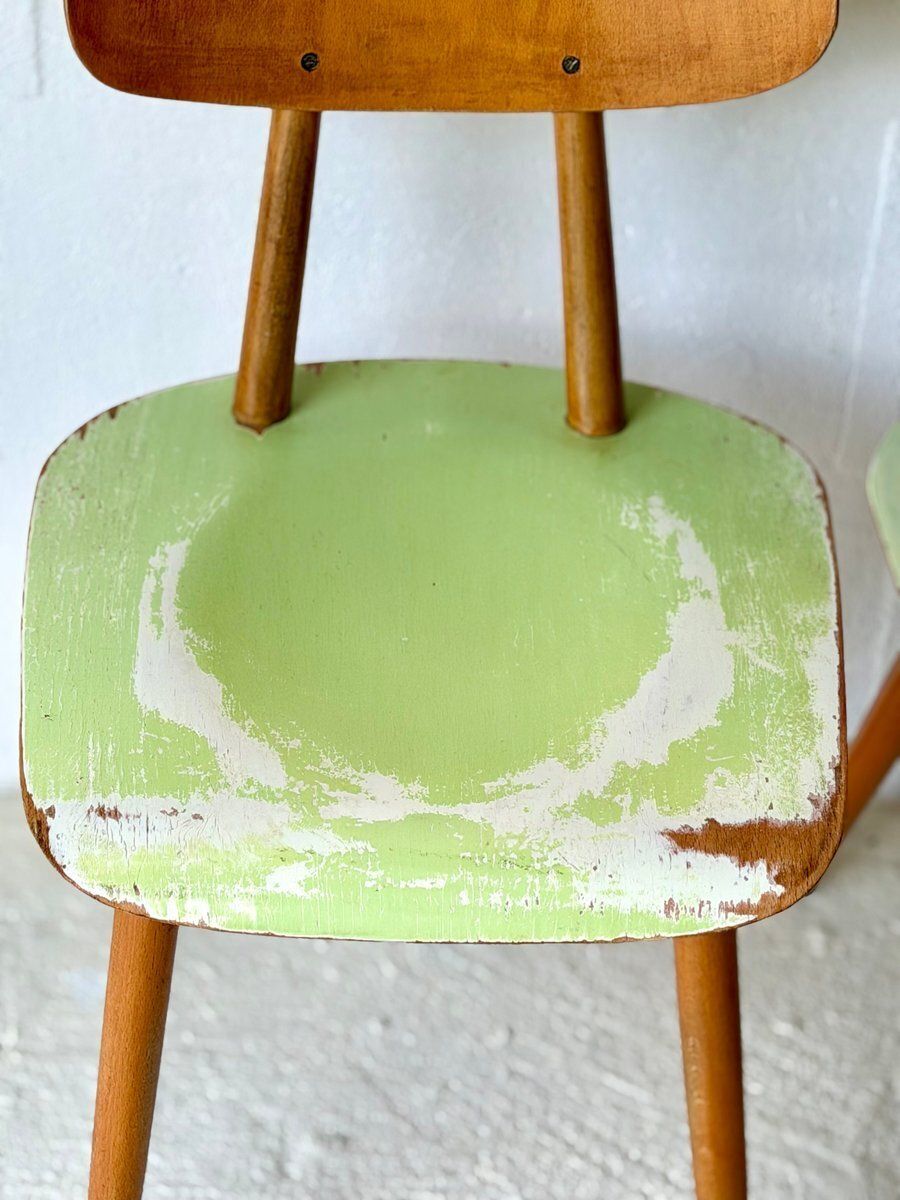 Bistrostoelen van Ton, 1960, set van 4 photo 720.0