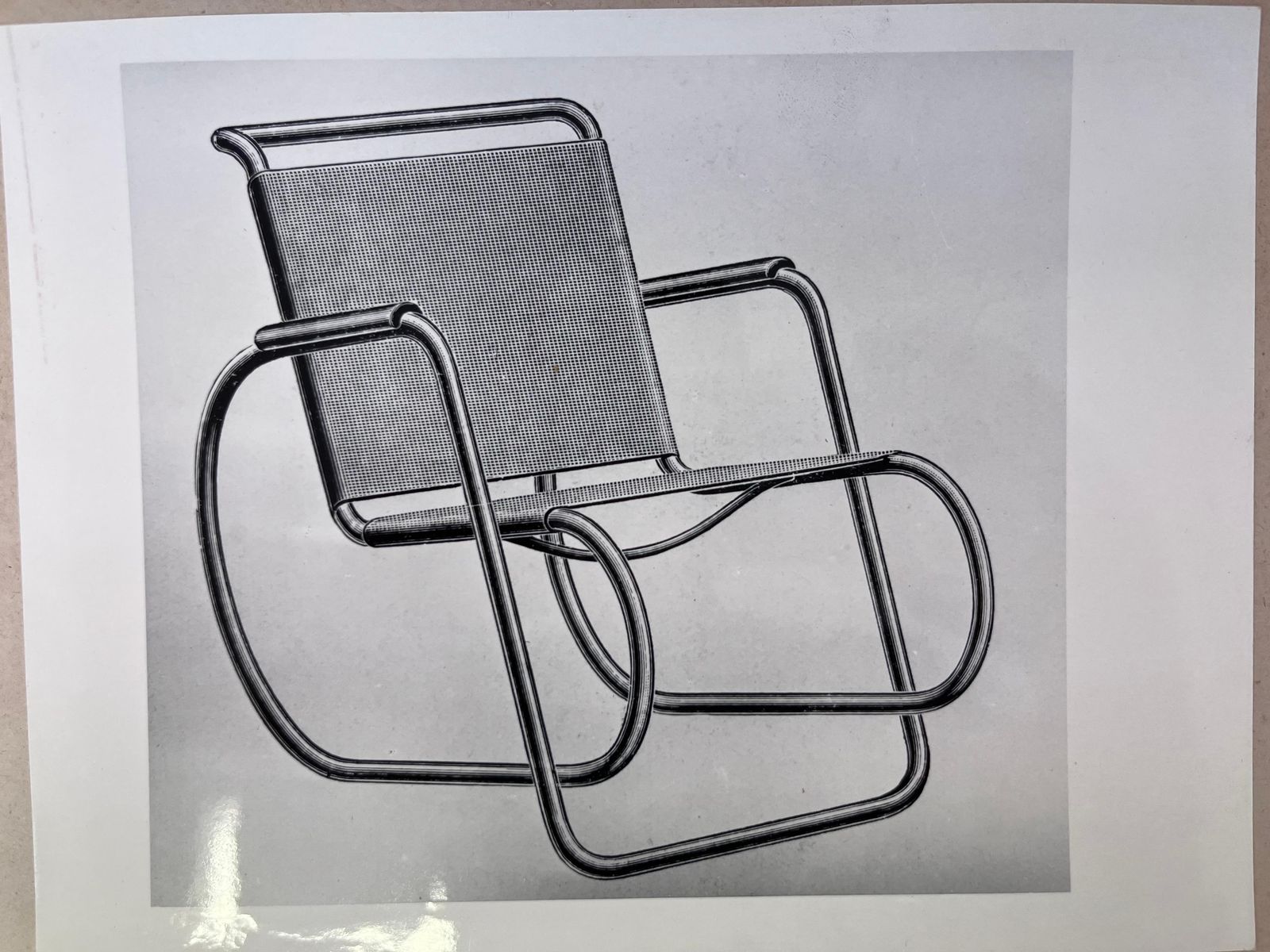 Original Photo Of Erich Dieckmann Lounge Chair From 1930s   1950 photo for sale