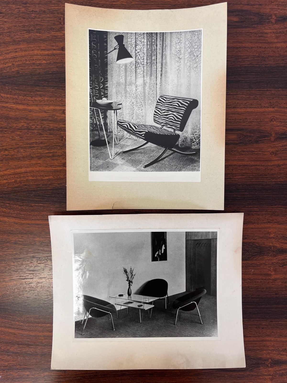 Set Of Original Photos Of German Furniture   1950 photo furniture