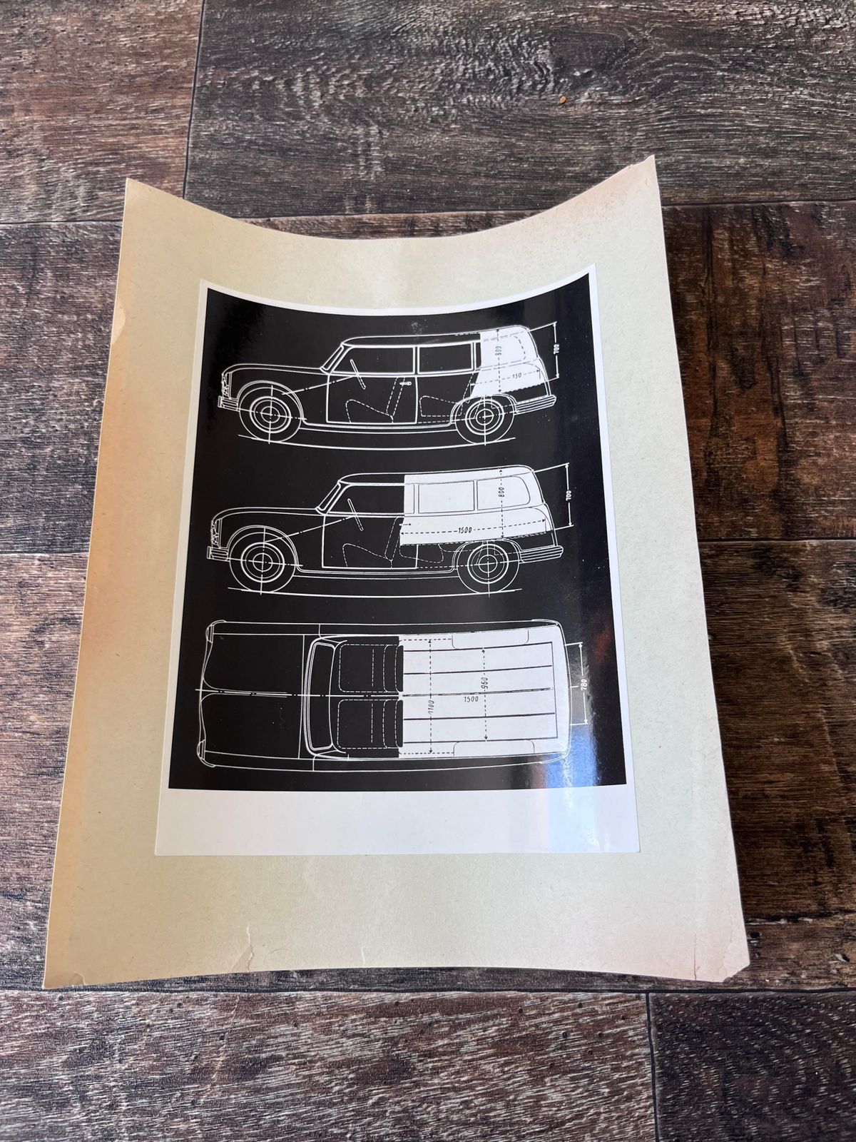 Photographie originale de voiture Veb Automobilwerk Zwickau (Awz), années 1950 photo Art