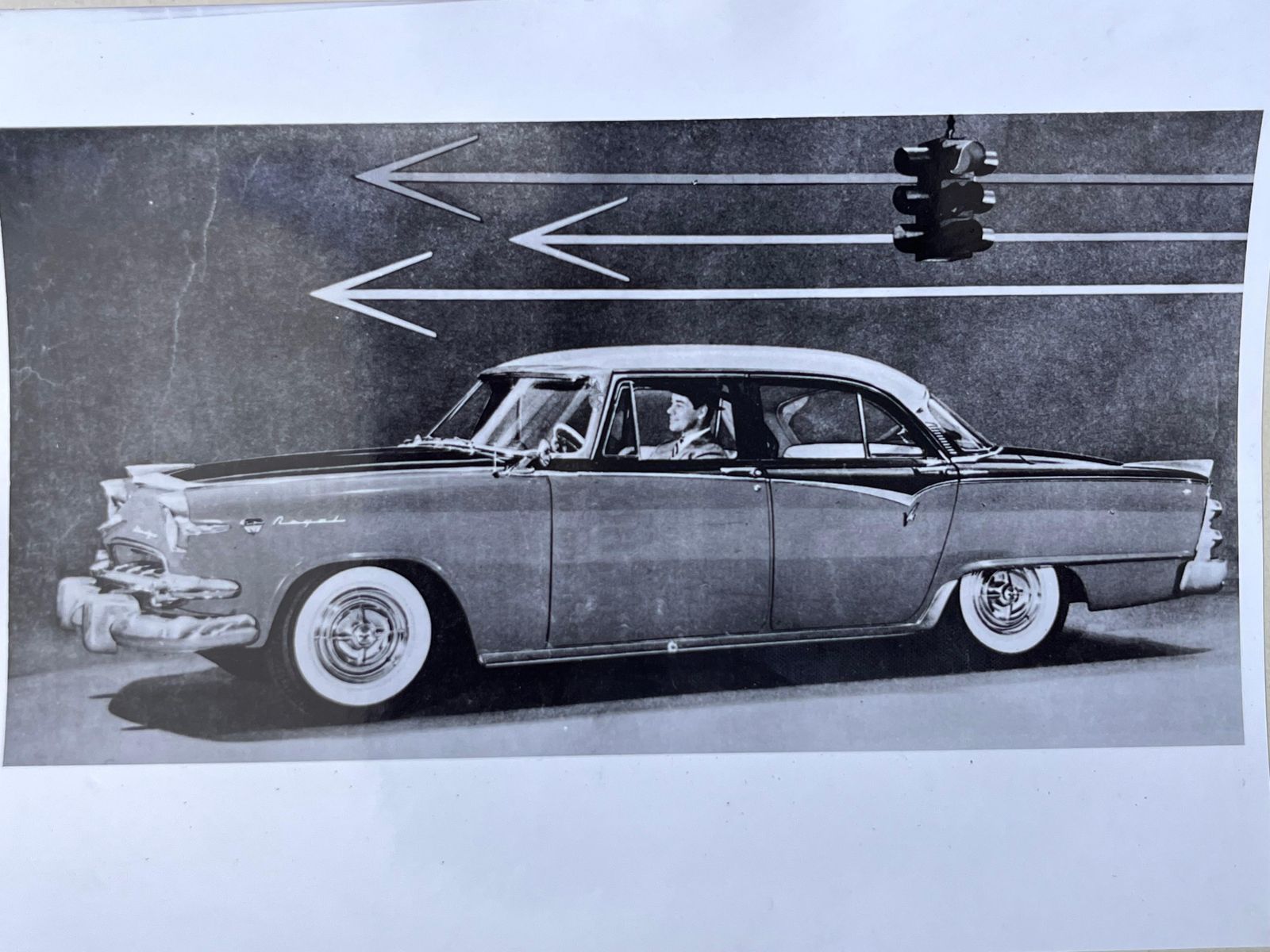 Originele foto van een Dodge Royal, ca. jaren 1950 photo Kunst