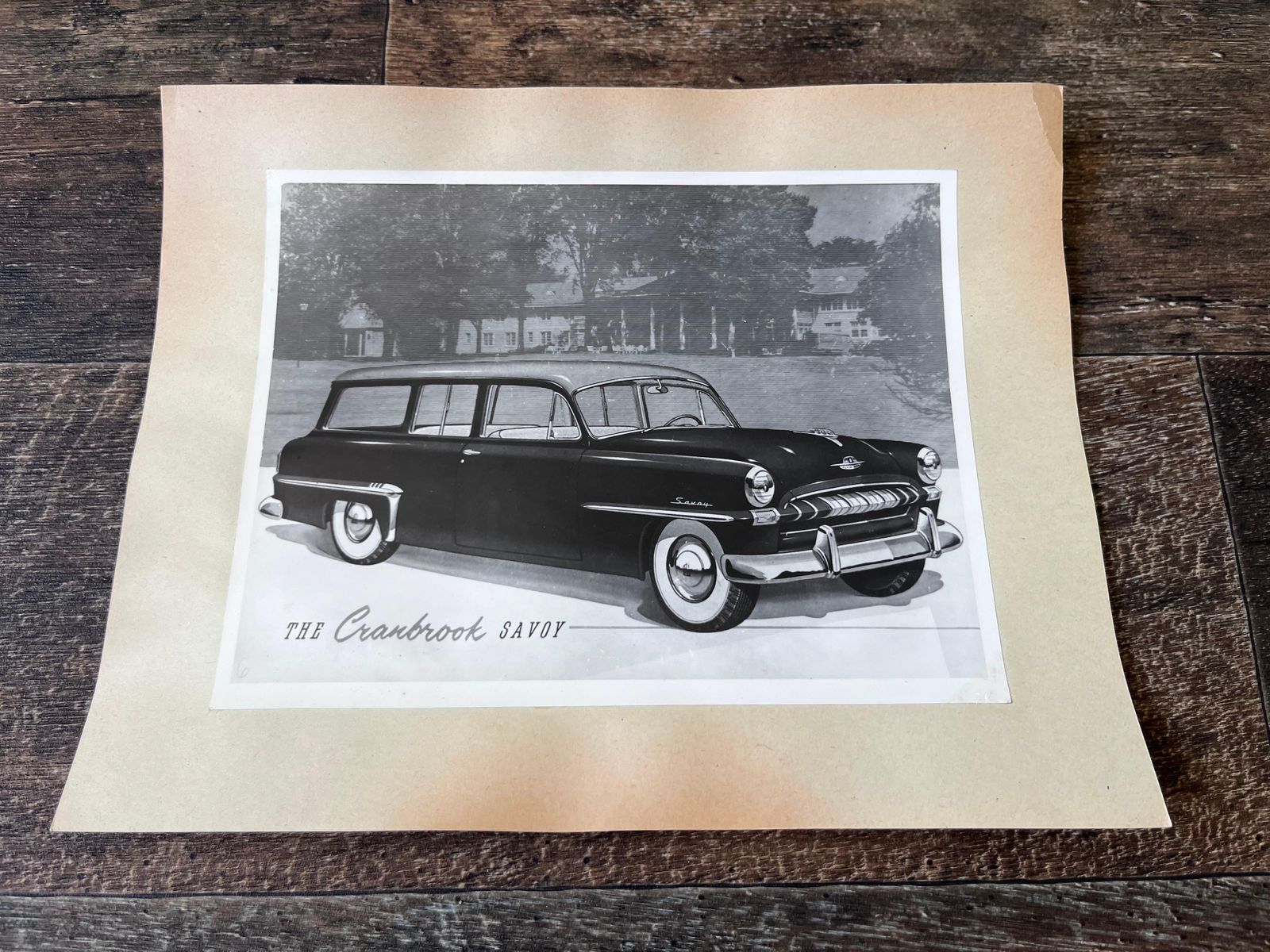 Originele foto van een Plymouth Cranbrook Savoy, ca. jaren 1950 photo Kunst