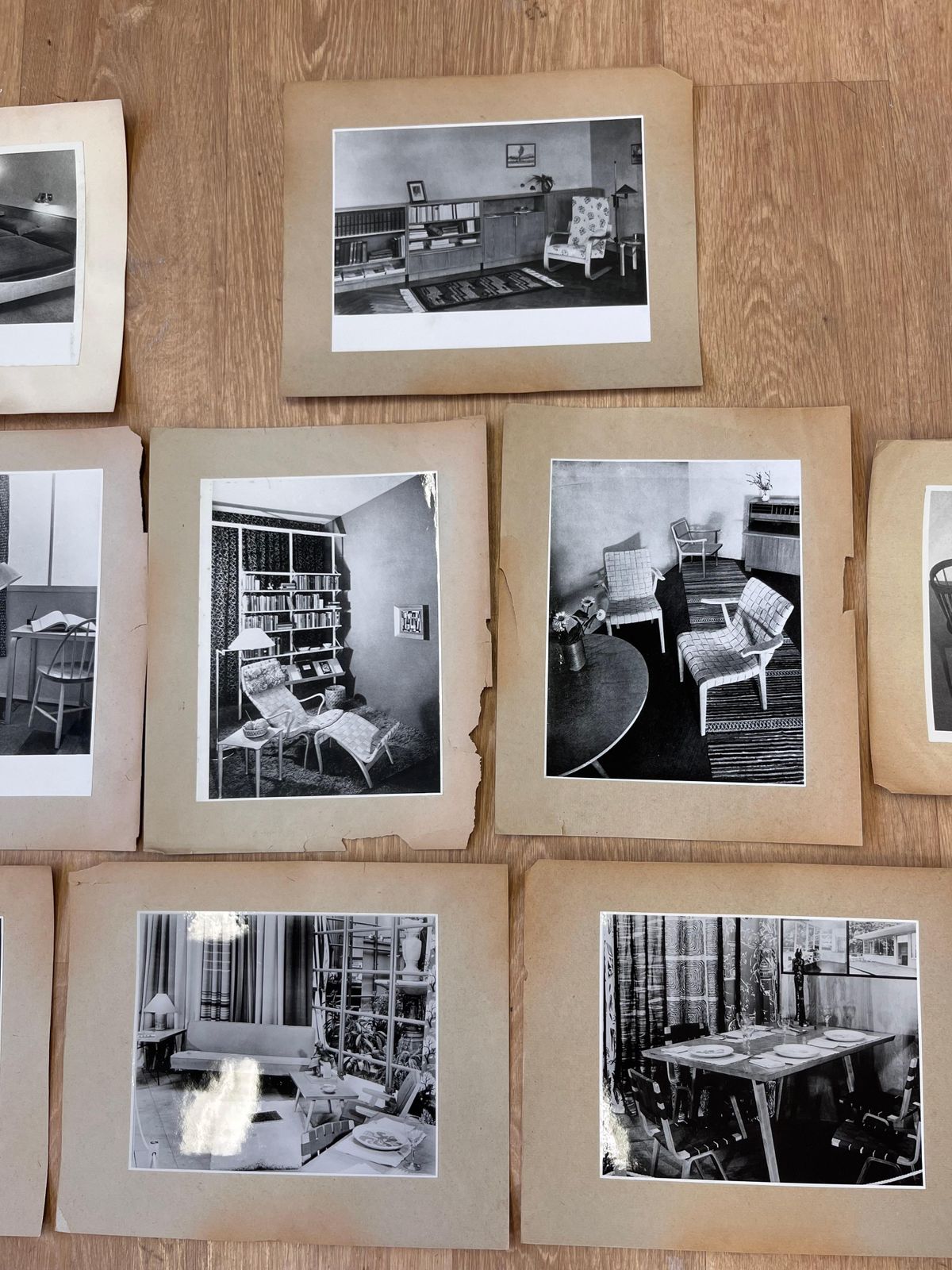 Ensemble de photos d'intérieur, mobilier scandinave et fauteuils, Suède photo 601.0