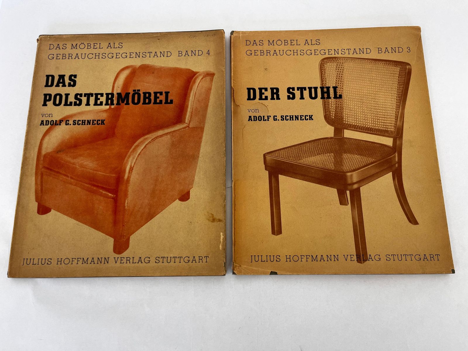 Das Möbel Als Gebrauchsgegenstand Band III+IV, Adolf G. Schneck, années 1930 photo for sale