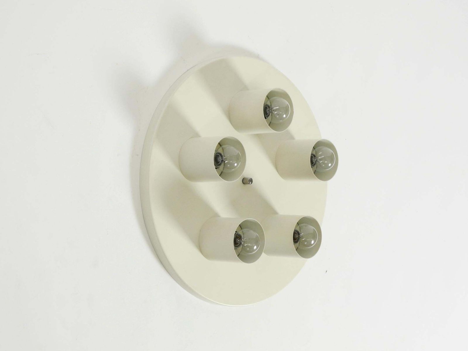 Grote metalen Space Age Brutalist plafond- of wandlamp uit de jaren 1970 van "Beisl Leuchte" photo 379.0