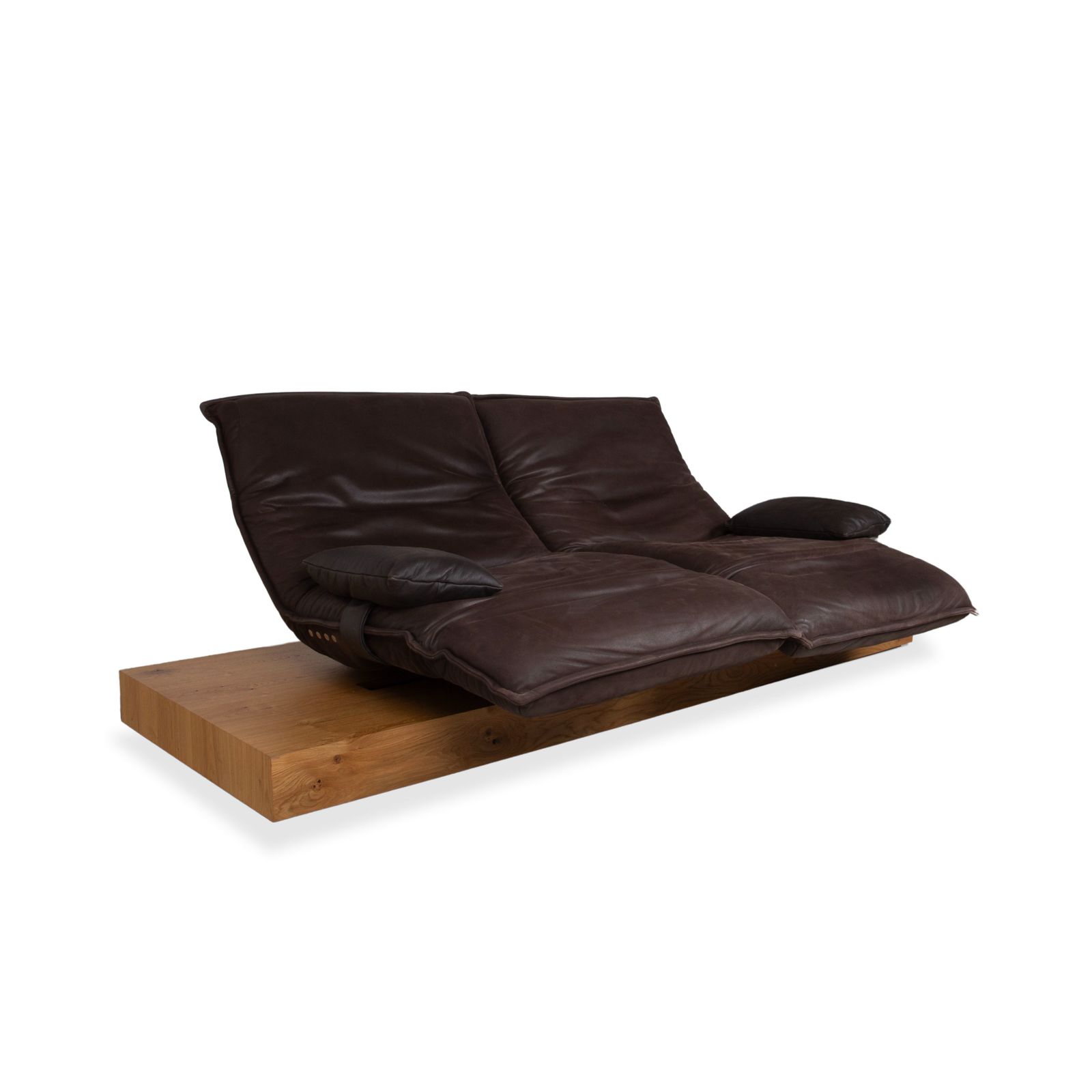 Koinor Free Motion Epos 3 Leren Tweezitter Bruin Elektrische Relaxfunctie Bank photo 5477.0