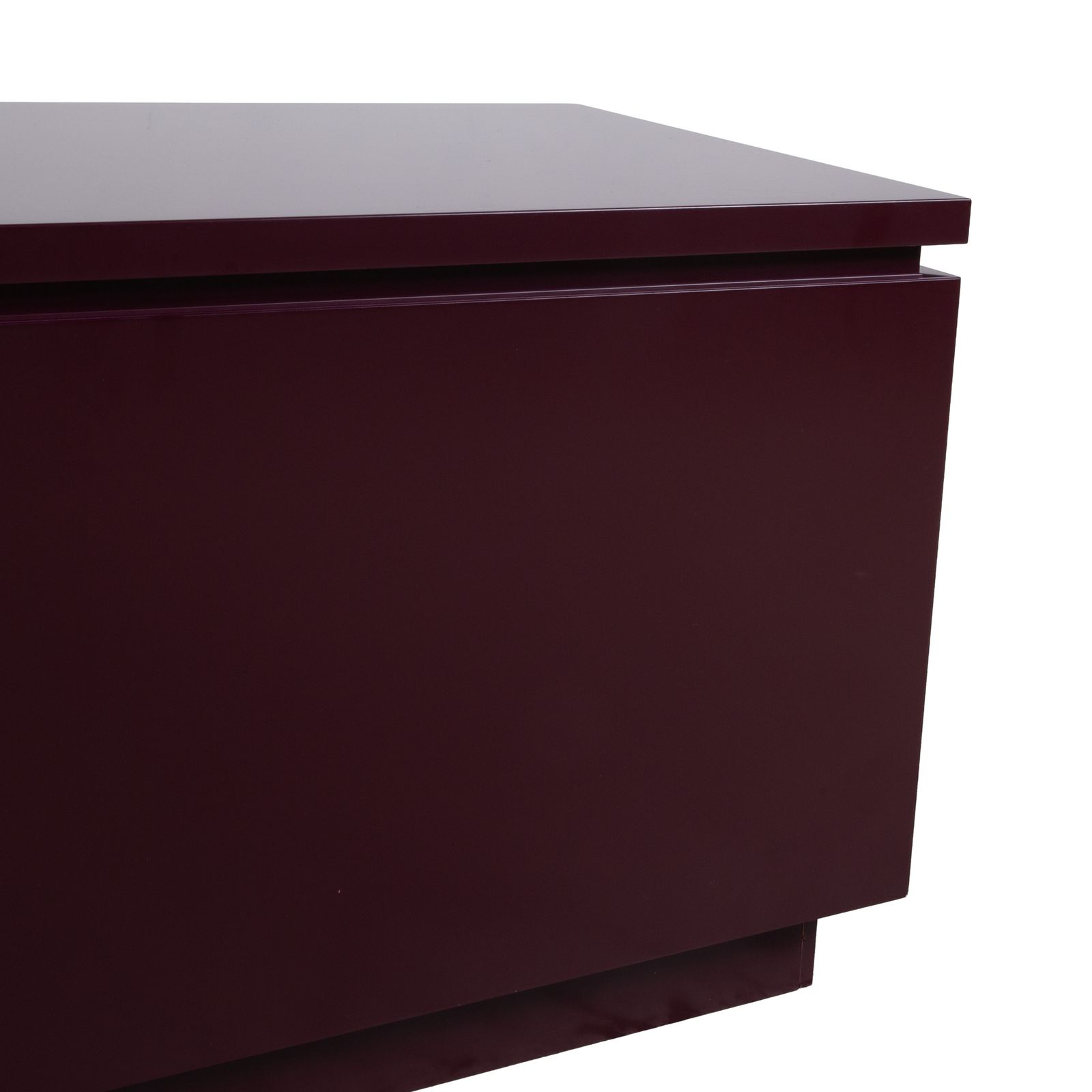 Buffet Interlübke Cube, laque aubergine photo buy