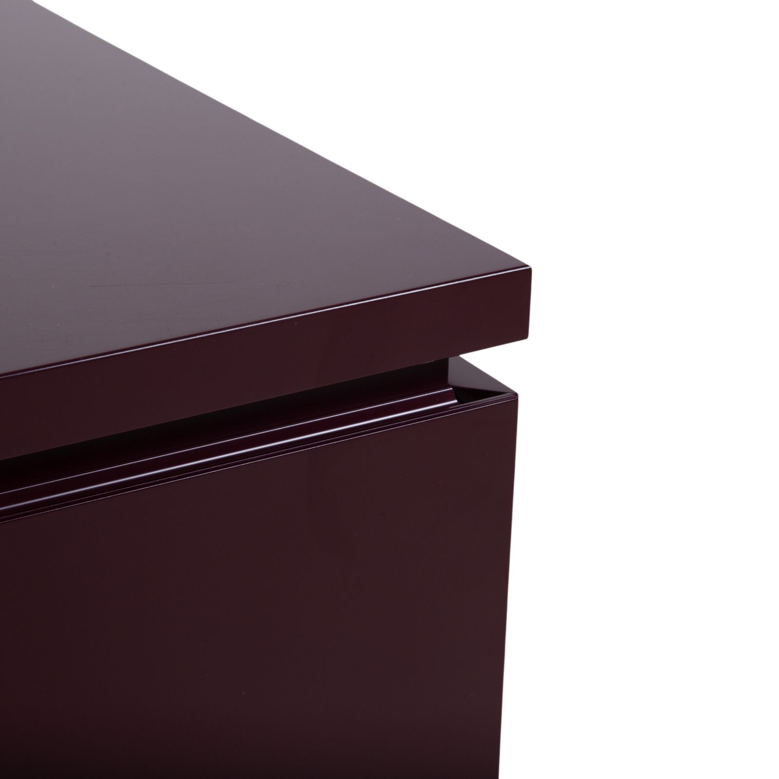 Buffet Interlübke Cube, laque aubergine photo vintage