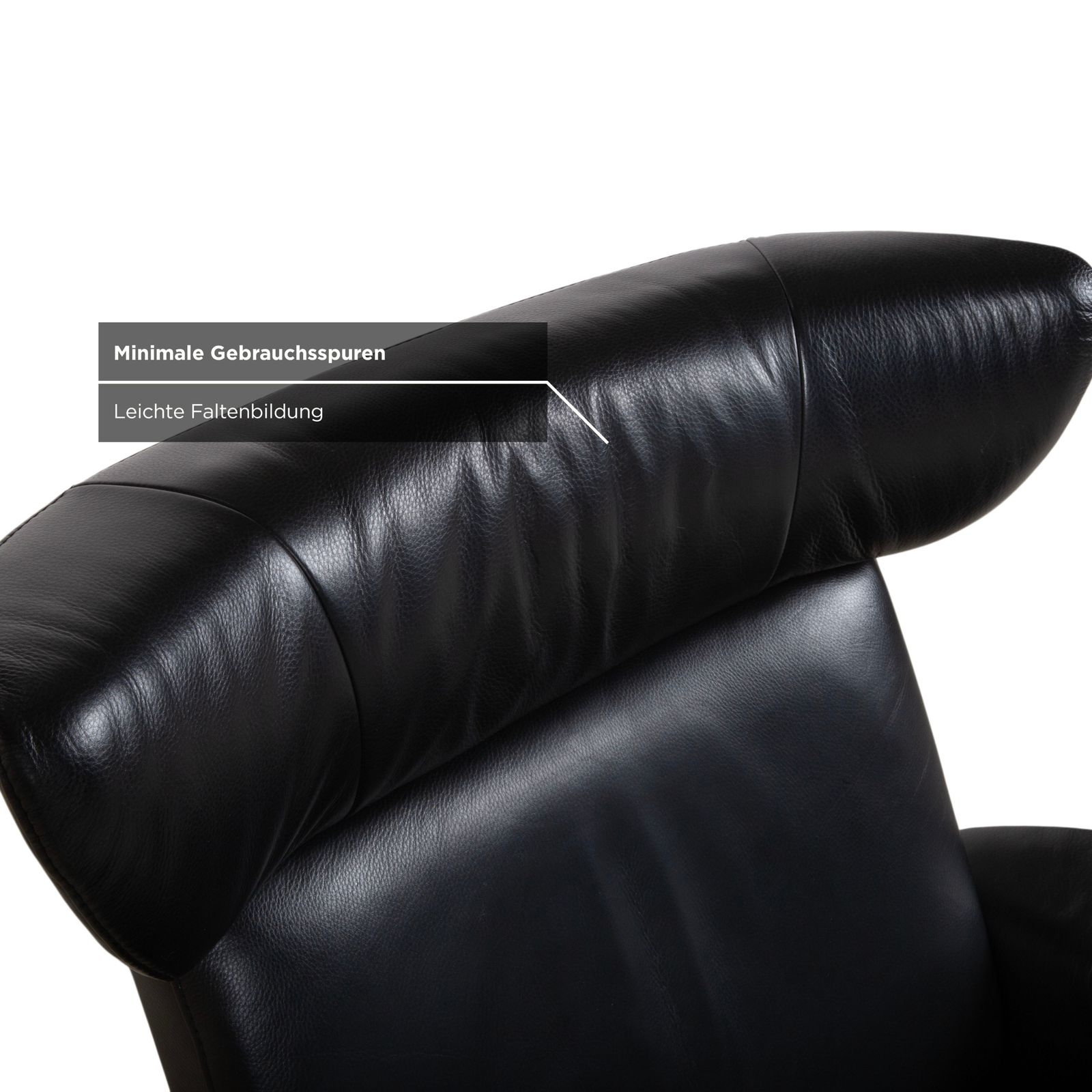 photo furniture Fauteuil inclinable Stressless Jazz en cuir noir, taille L, fonction inclinable