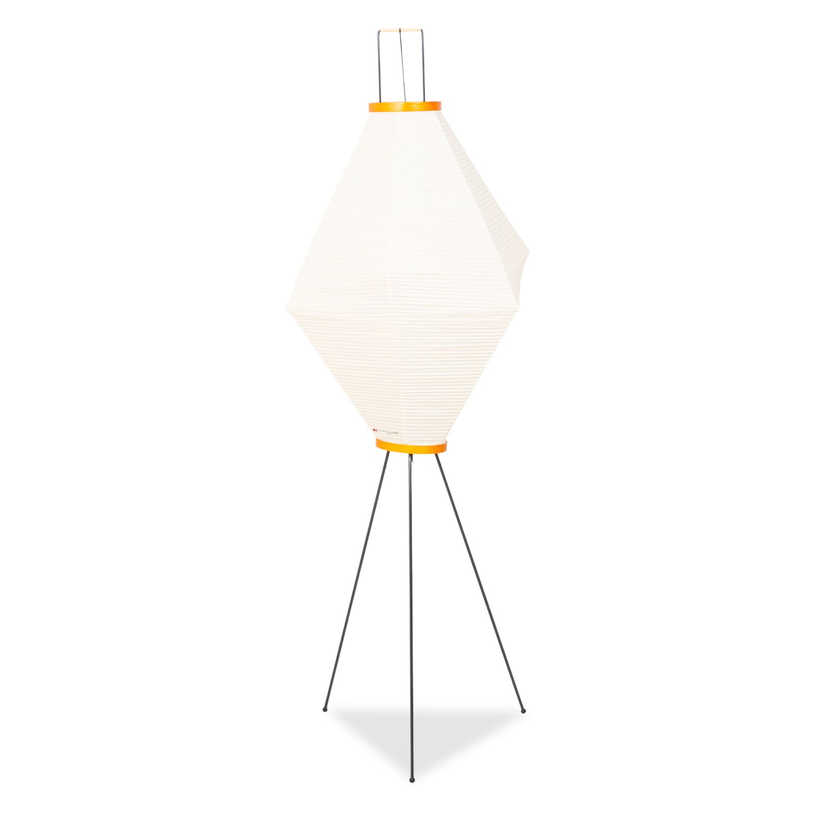 Luminaires Lampe de sol Vitra Akari en papier, crème et noir photo