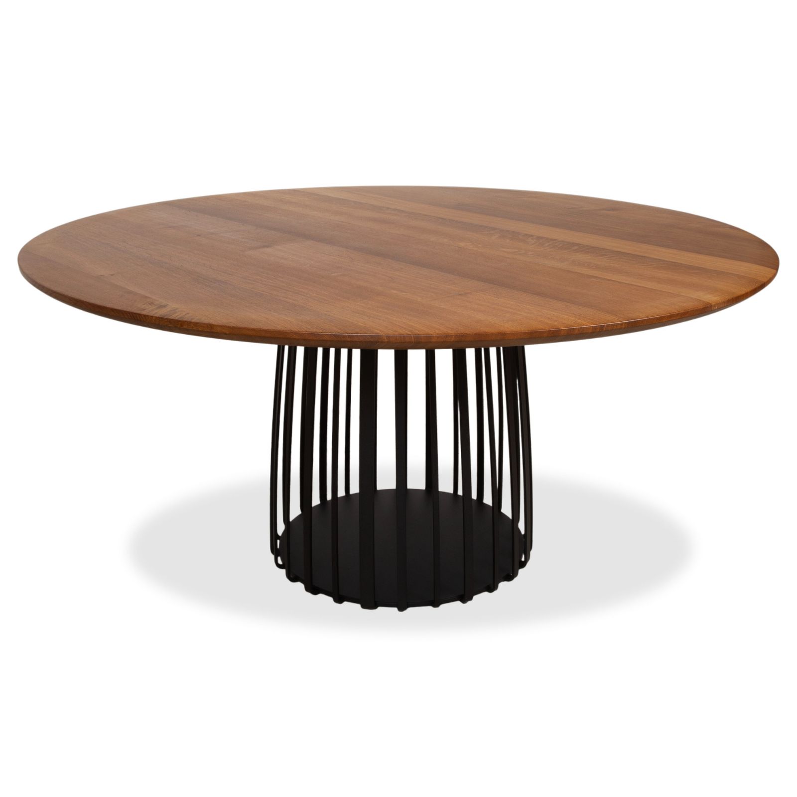 Houten eettafel, bruin, 155 x 155 cm