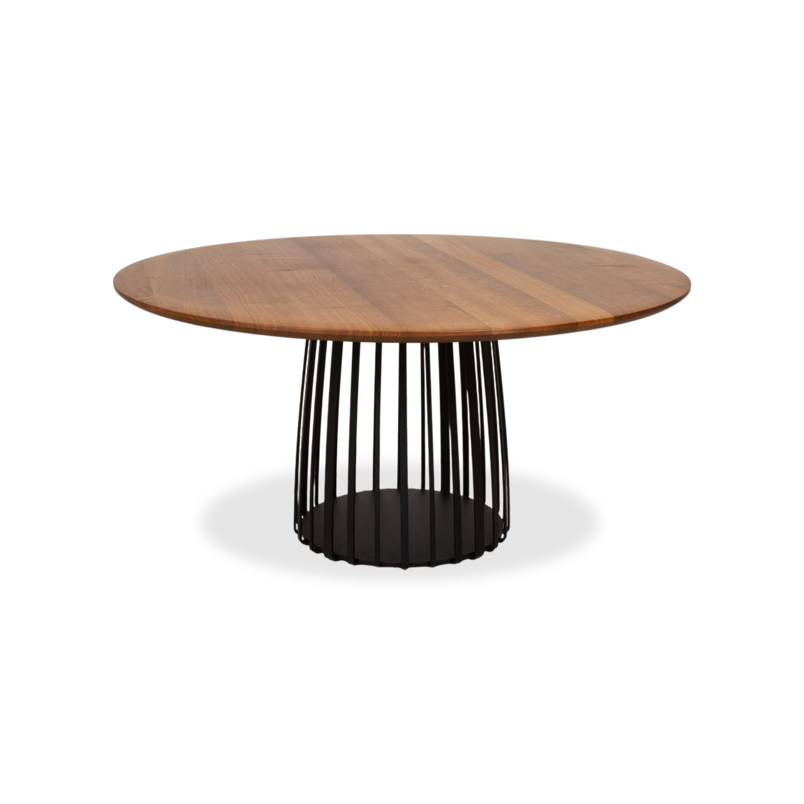 Houten eettafel, bruin, 155 x 155 cm photo for sale