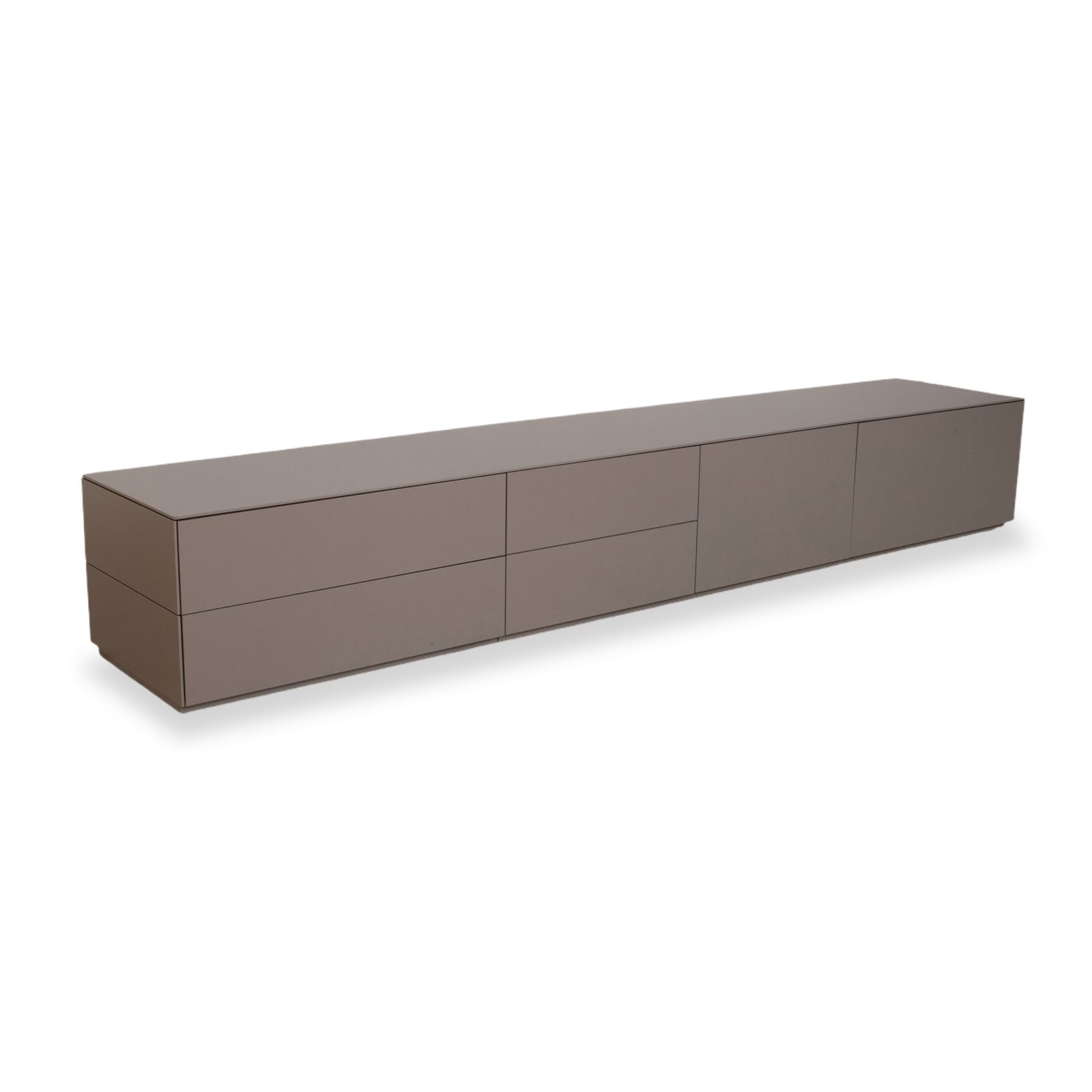 Kettnaker Soma houten dressoir, grijs lowboard, 282 x 50 cm photo for sale