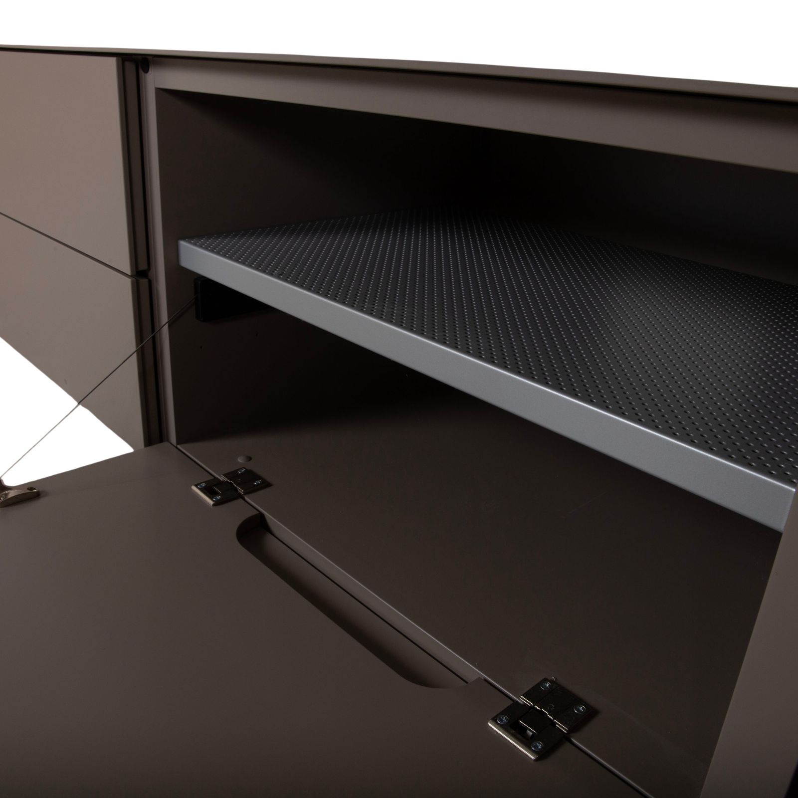 Kettnaker Soma houten dressoir, grijs lowboard, 282 x 50 cm photo buy