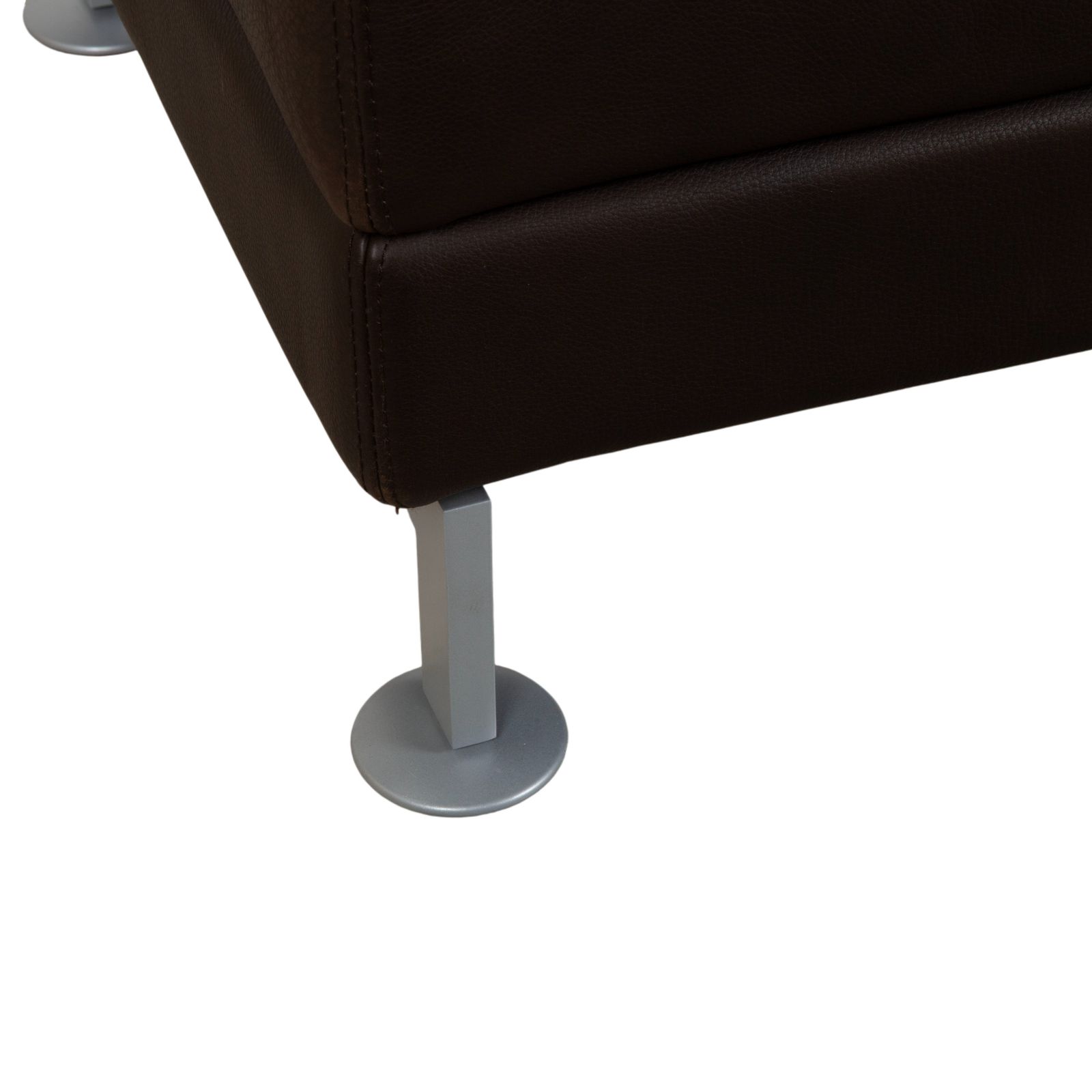 Tabouret Brühl Moule en cuir marron photo 670.0