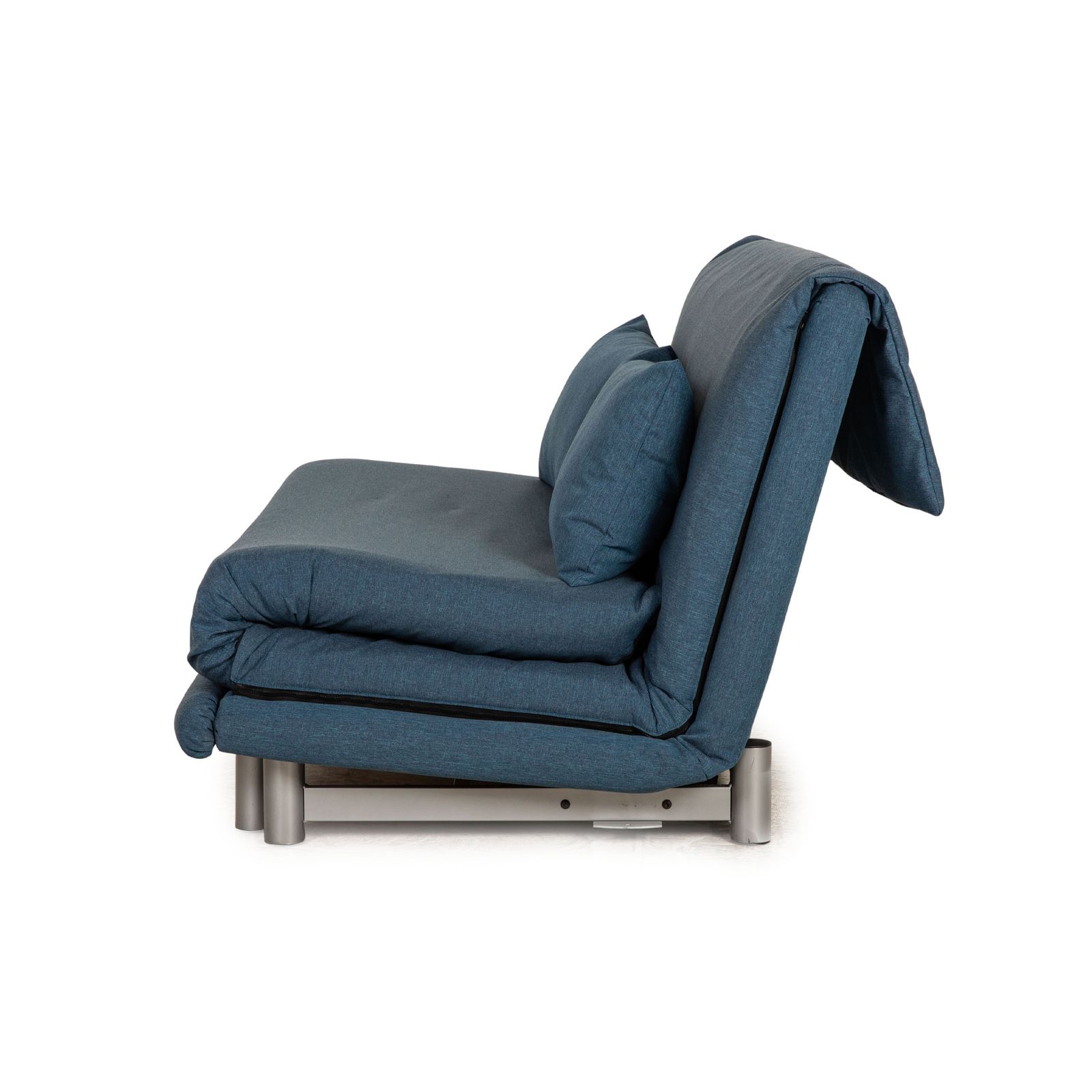 Canapé 3 places Ligne Roset Multy en tissu, retapissé, bleu photo buy