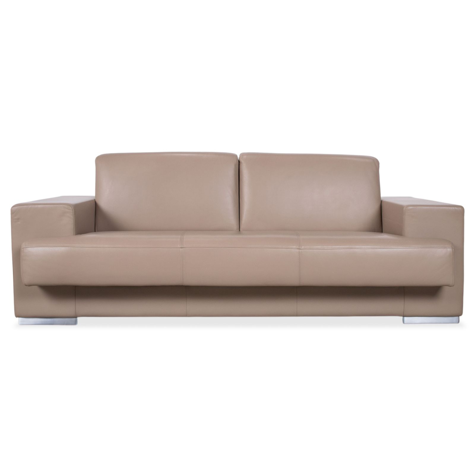 photo for sale Ensemble de canapés Rolf Benz 3 places et 2 places en cuir beige crème