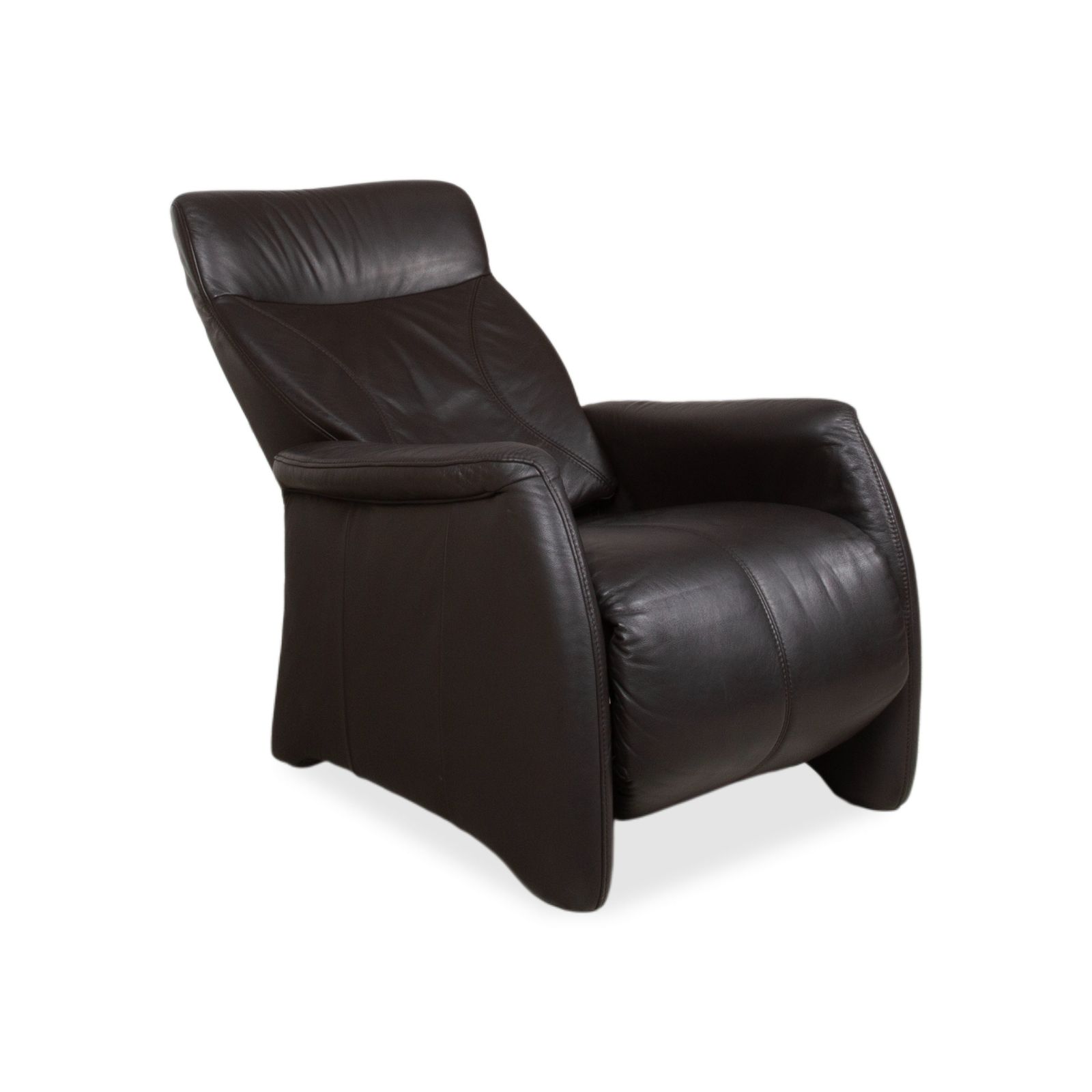 Himolla Set 4571 Cumuly Leren Driezitsbank Fauteuil Antraciet Grijs Couch Manuele Functie Relaxfunctie photo vinterior
