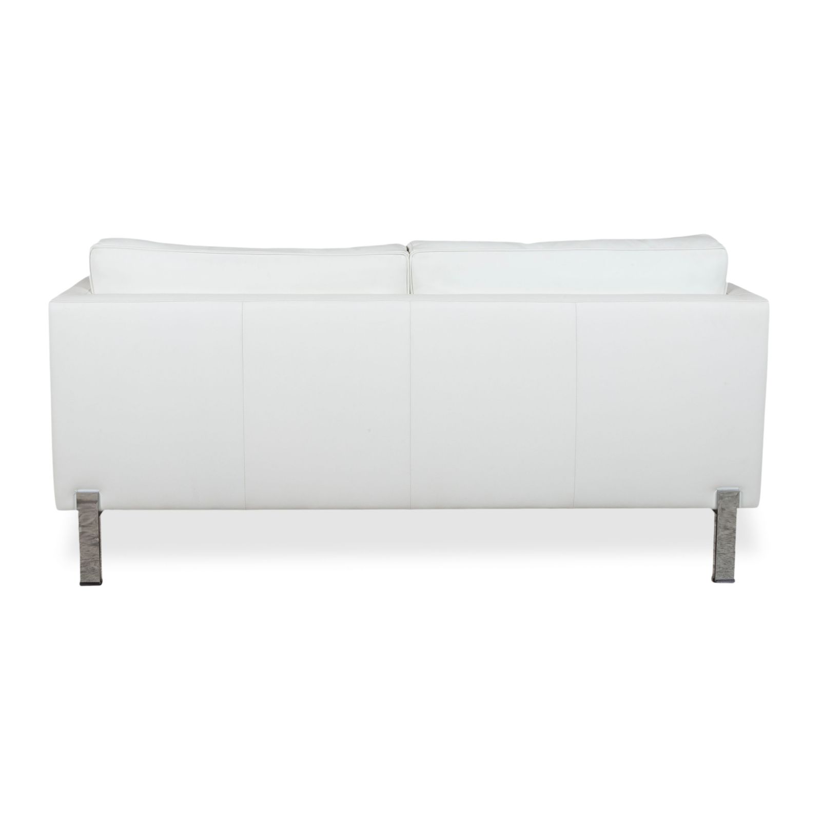 Mobilier Ensemble De Sede 2 canapés 2 places en cuir blanc crème photo