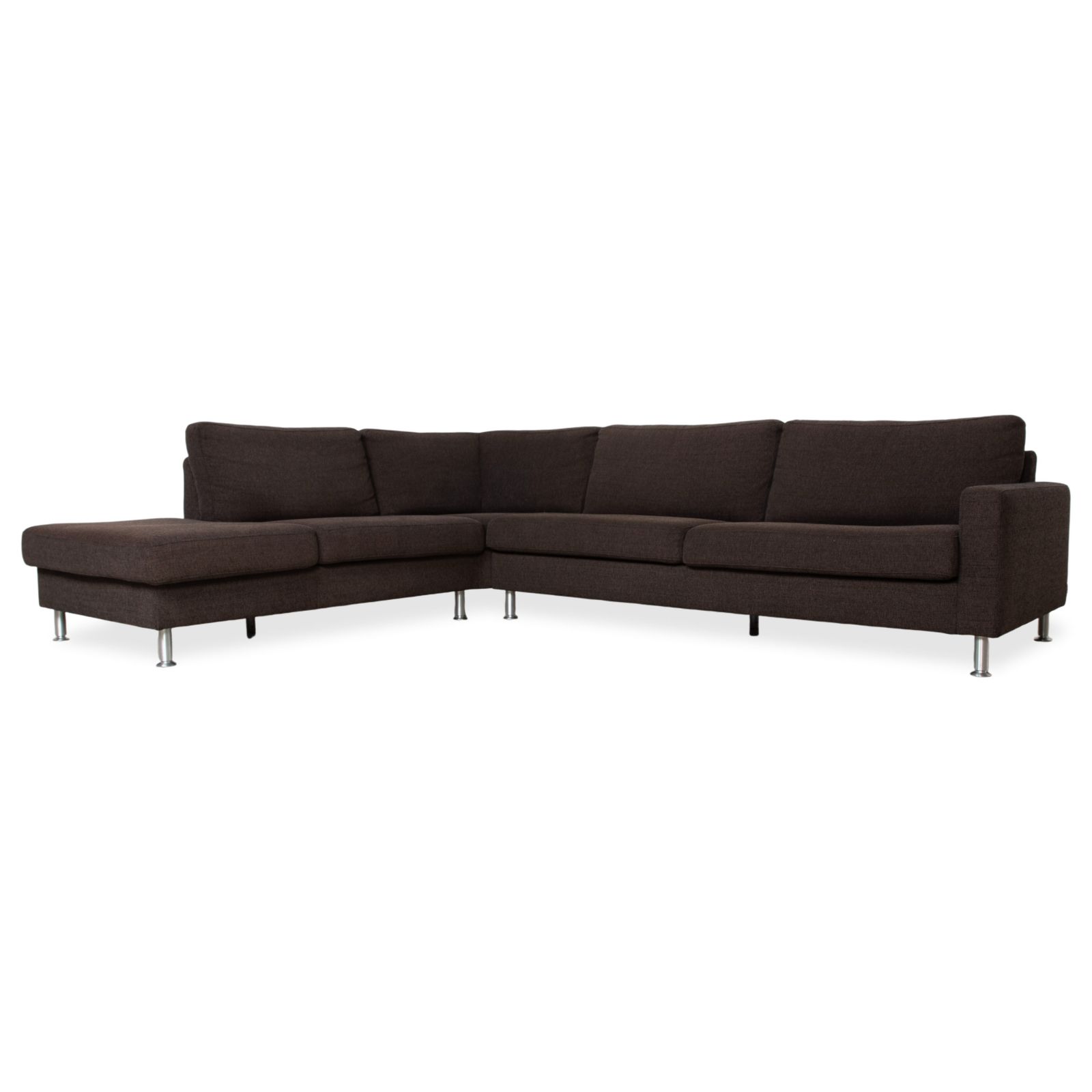 Ewald Schillig Concept Plus Stof Set Hoekbank Bruin Grijs photo Meubels