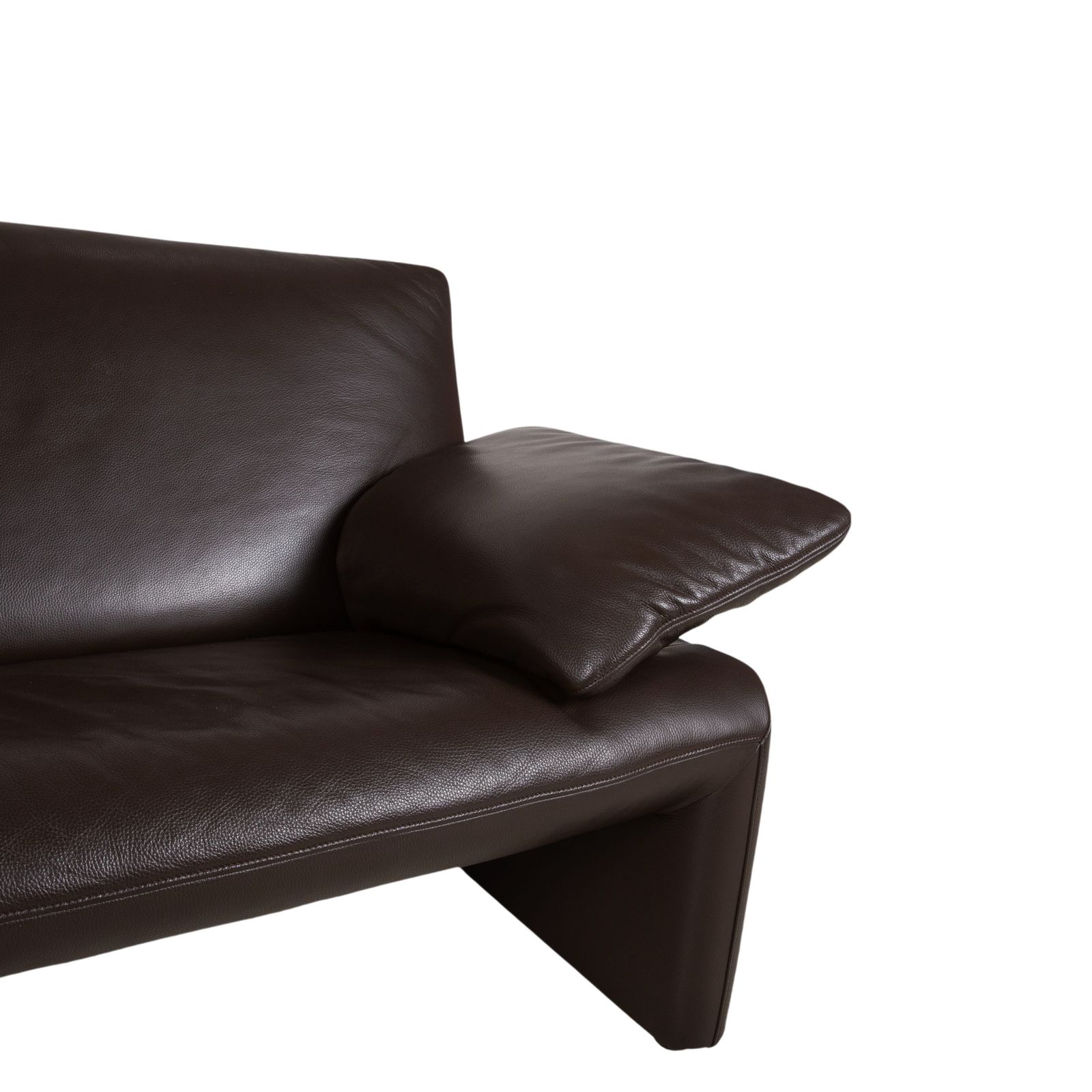 Jori Linea Set Leather 2x Two Seater Brown Manual Function Sofa photo Furniture