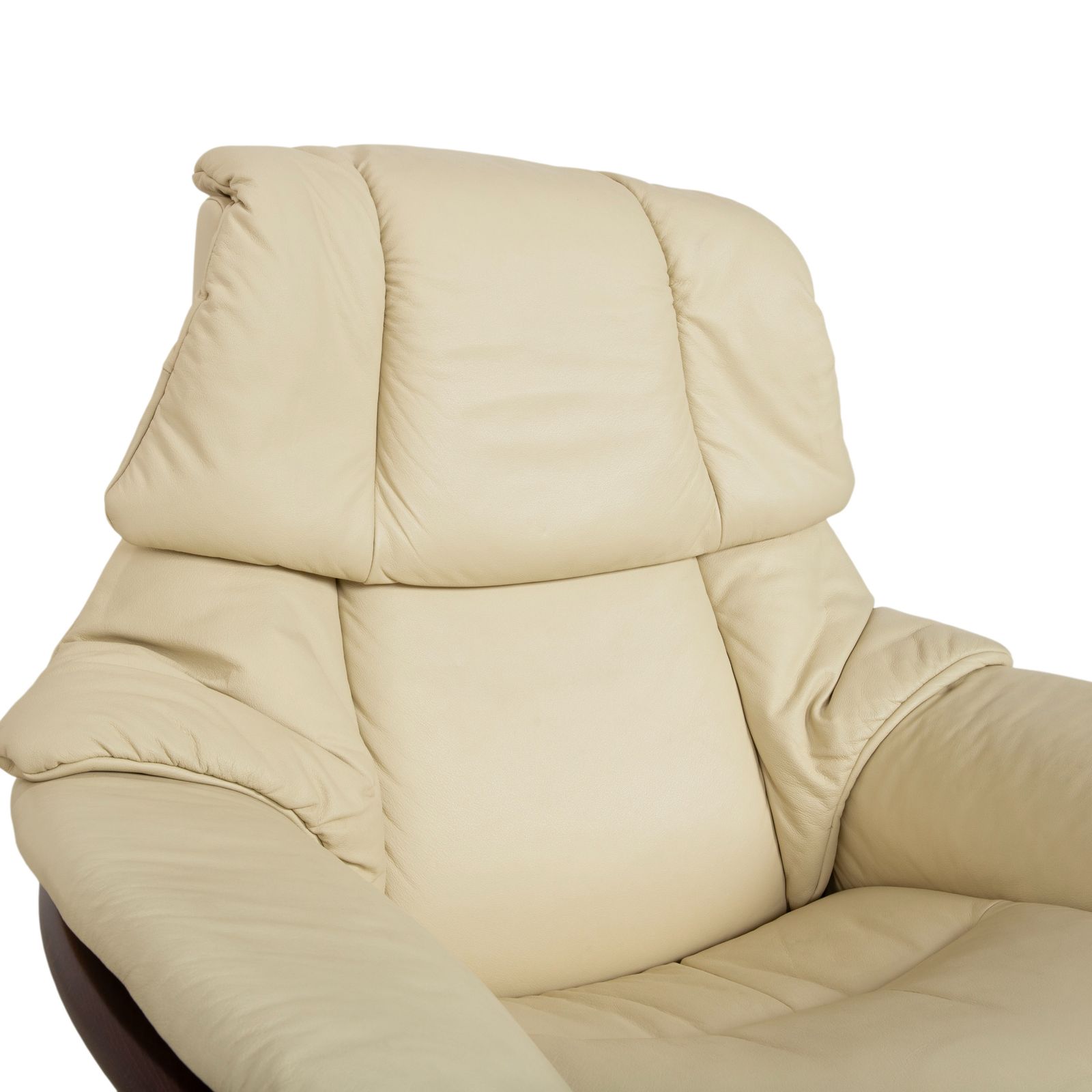 Ensemble de fauteuils Stressless Eldorado en cuir crème beige, fonction manuelle photo vinterior