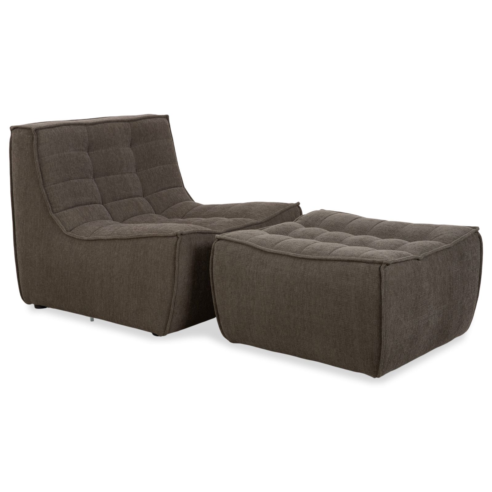 Ethnicraft N701 Fabric Fauteuil Set Grijs Groen