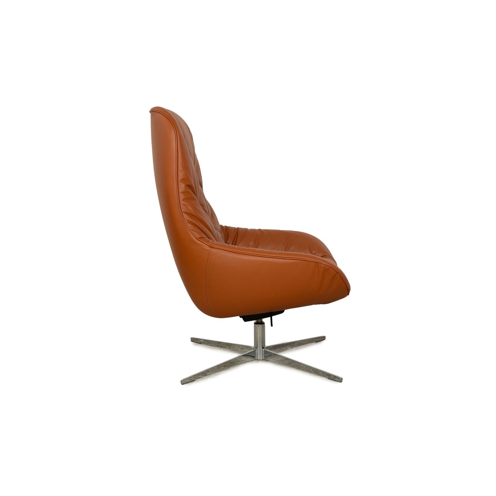 Furniture Rolf Benz Meg Leather Armchair Set Sienna Brown Beige Manual Function photo