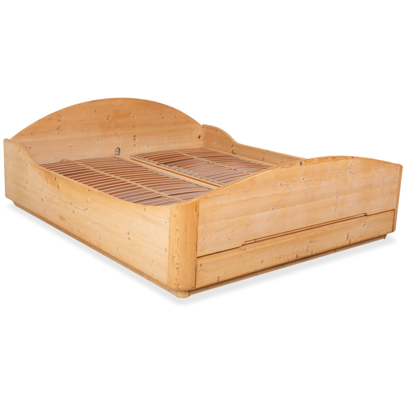 Lit en bois Team7 avec 2 tables de chevet, brun, 180 x 200 cm, fonction manuelle photo 1987.0