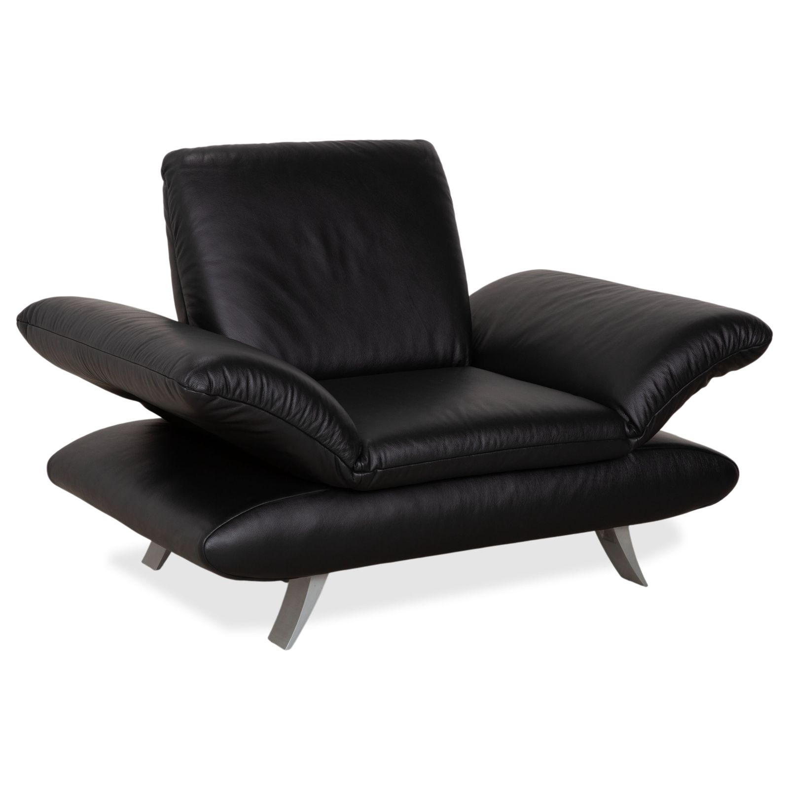 Koinor Rossini Leren Fauteuil Set Zwart Manuele Functie photo for sale