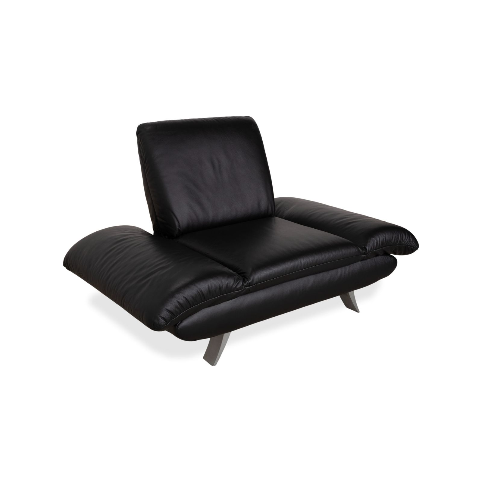 Koinor Rossini Leren Fauteuil Set Zwart Manuele Functie photo Meubels