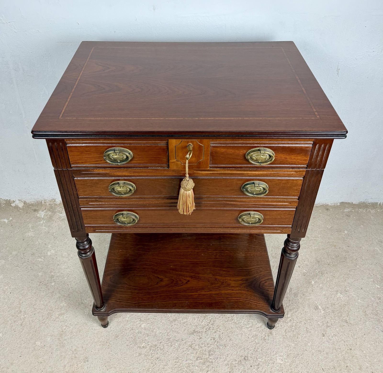Pair Of Wood Storage Tables With Lift Top Compartments, Circa 1970 photo 2740.0