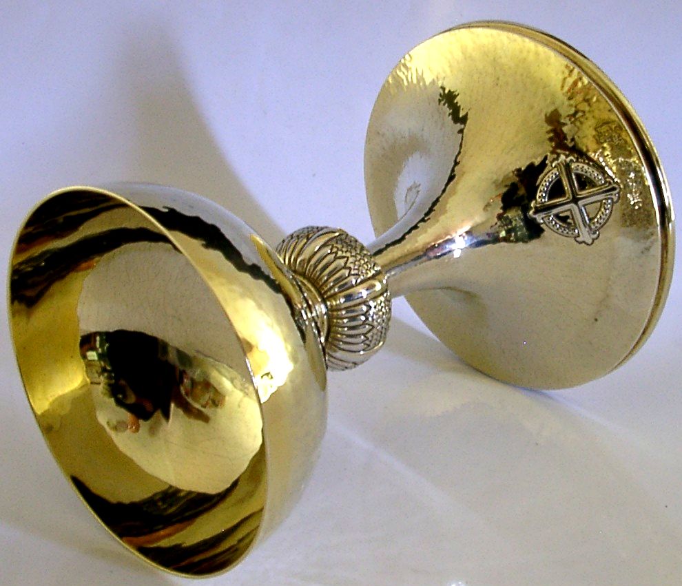 Stunning Large 454g English Sterling Silver Gilt Chalice Cup 1964 Religious photo buy
