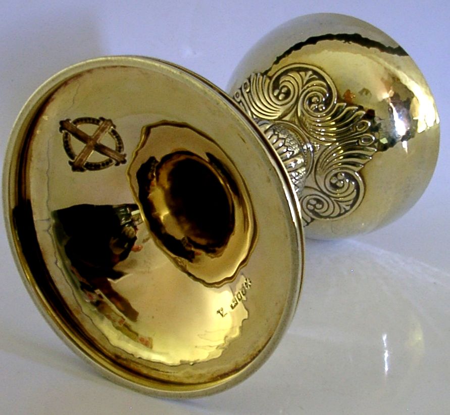 photo furniture Stunning Large 454g English Sterling Silver Gilt Chalice Cup 1964 Religious