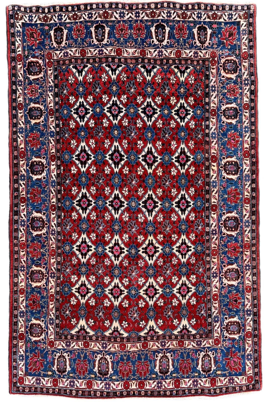 Antiek Veramin tapijt 2,19 m x 1,44 m