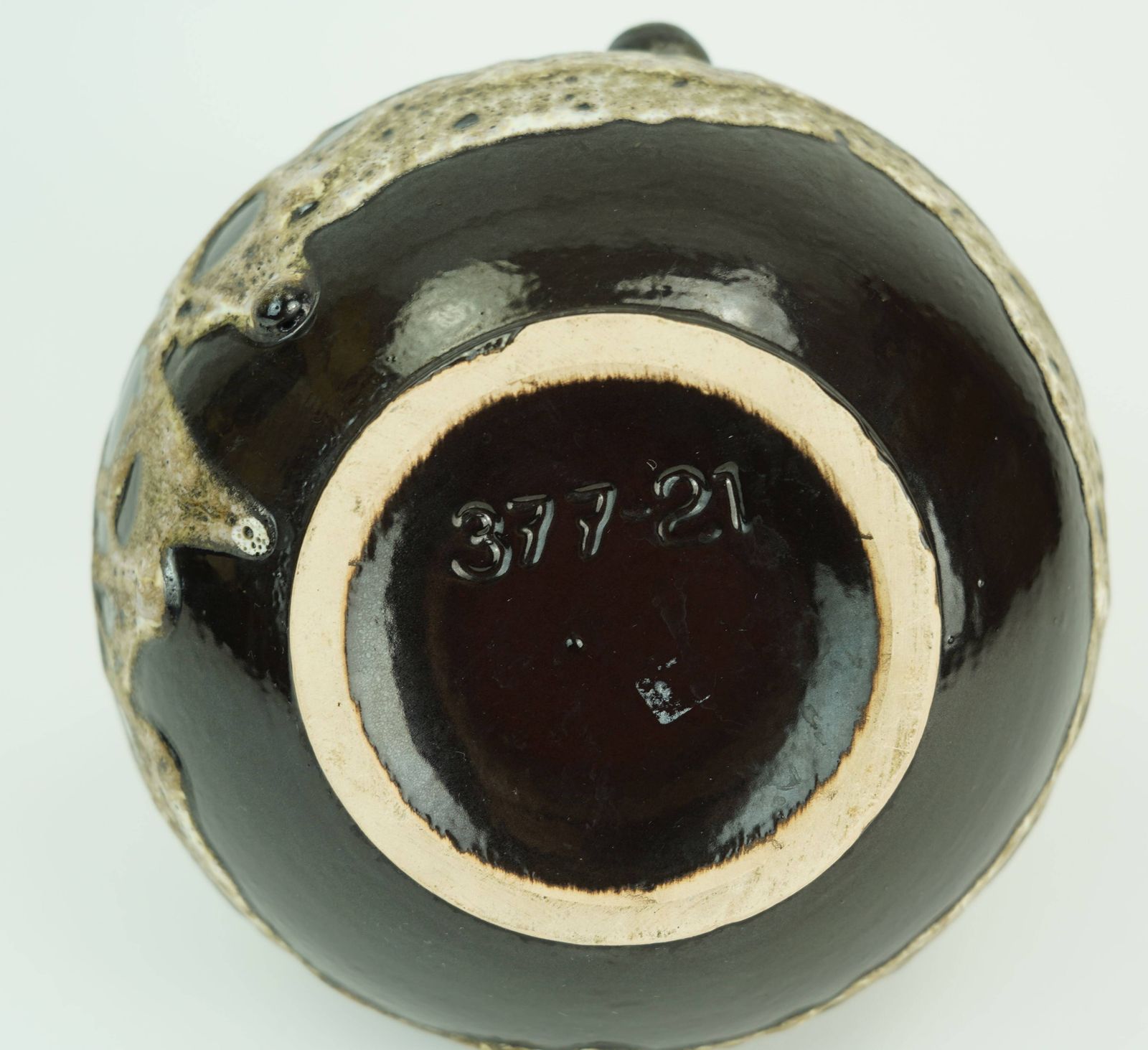 Ruscha Mid Century Vaas Drip Glaze Aardetinten Aardewerk Model 377 21 photo buy