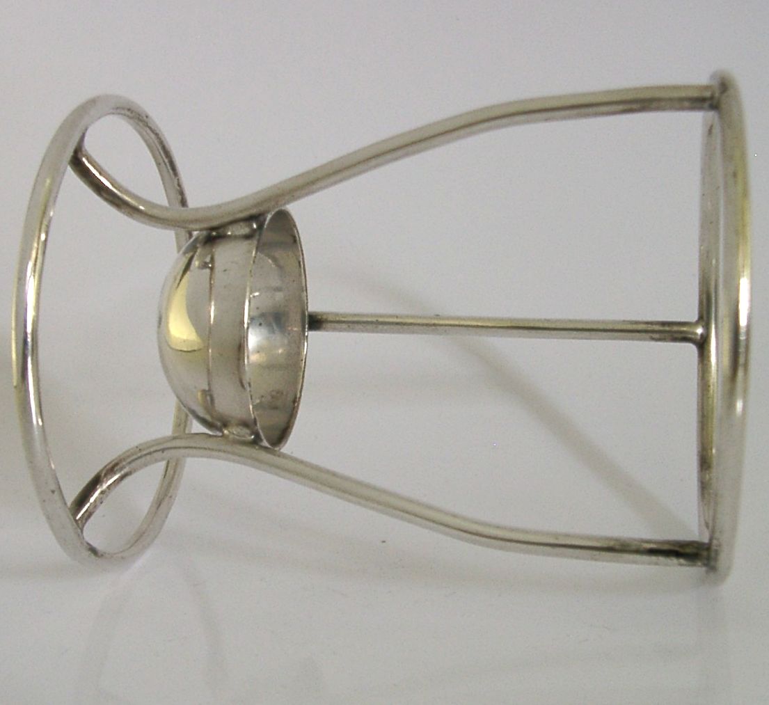 Porte-bouteille Hamilton d'époque en métal argenté, vers 1890, époque victorienne photo Décoration