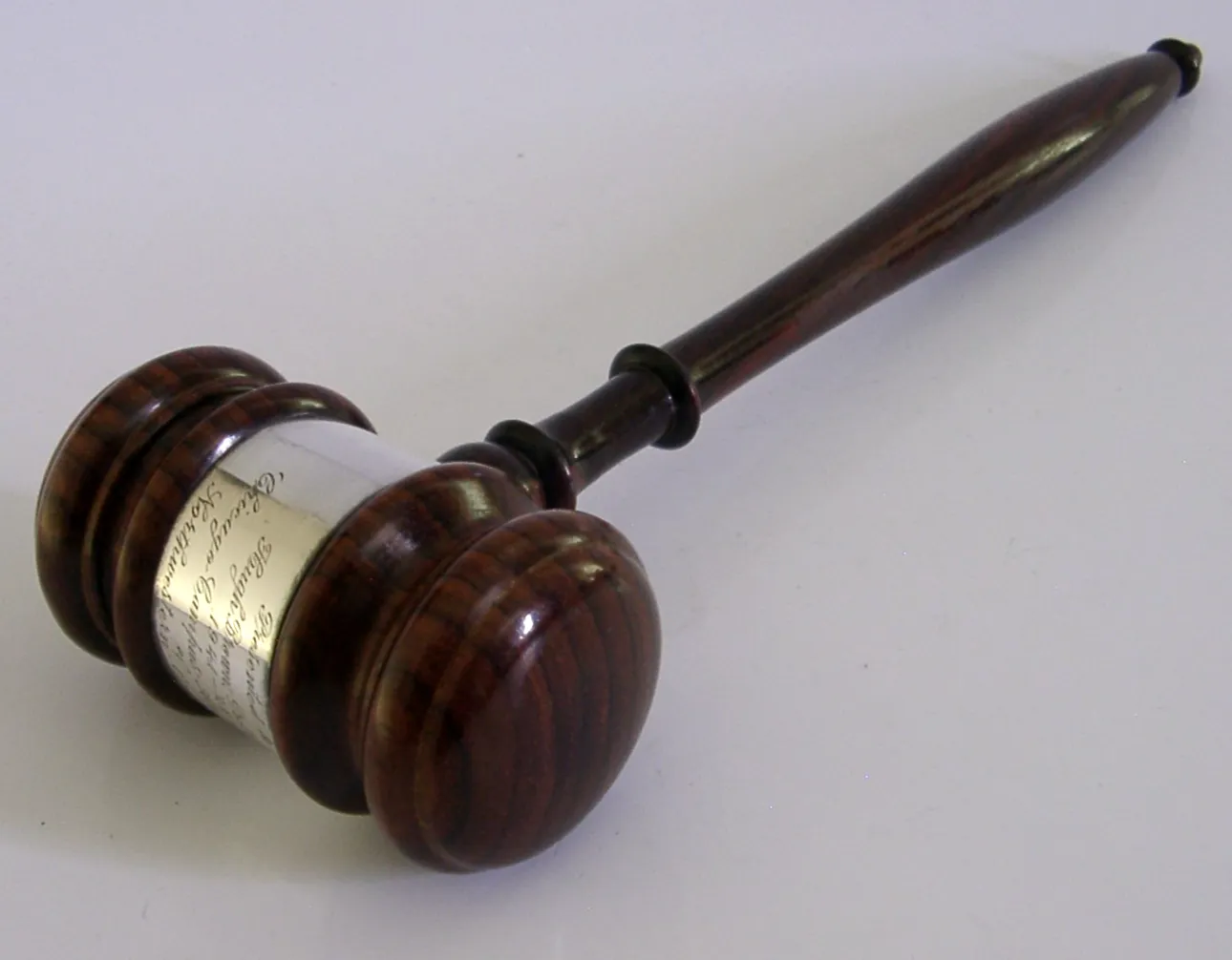 American Sterling Silver Gavel Hugh Brown President 1941 Northwestern University photo furniture