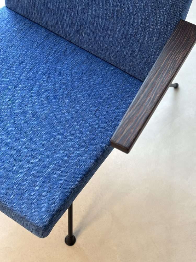Gispen Fauteuil 1409 André Cordemeyer Petrol Blauw jaren 1960 photo vinterior