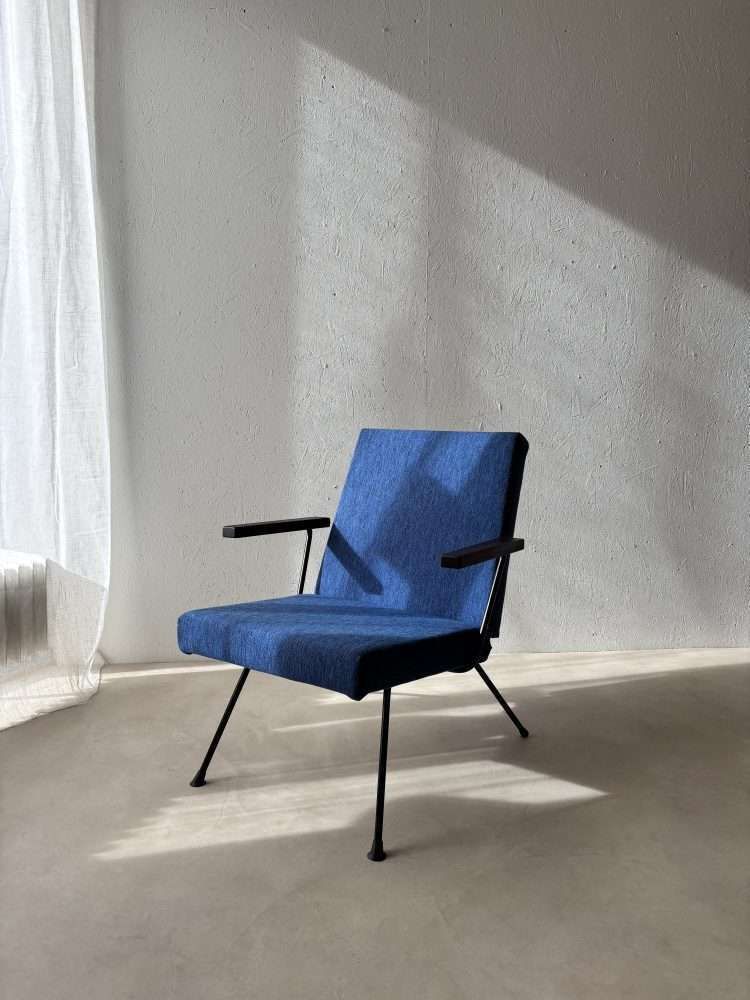 Meubels Gispen Fauteuil 1409 André Cordemeyer Petrol Blauw jaren 1960 photo