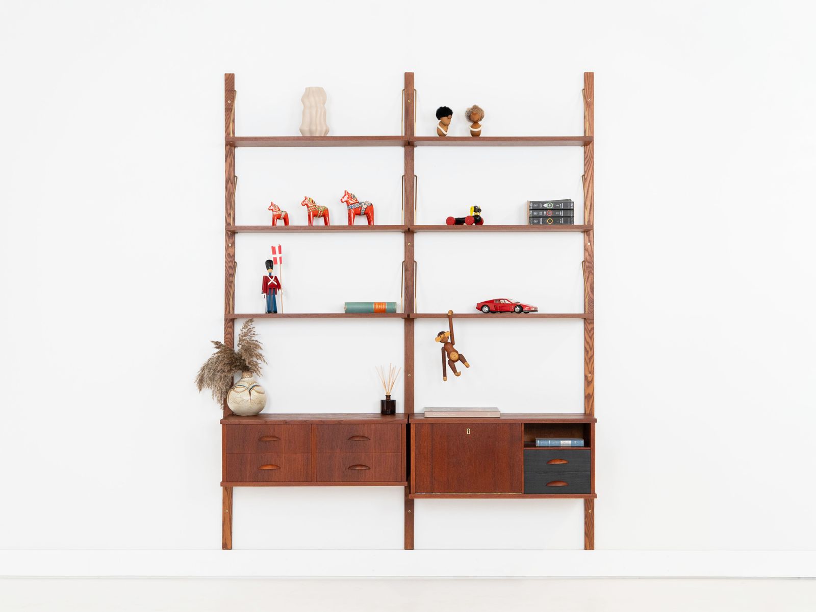 Teak Modular Shelving Unit, Danish Design, 1960s, Made In Denmark photo furniture