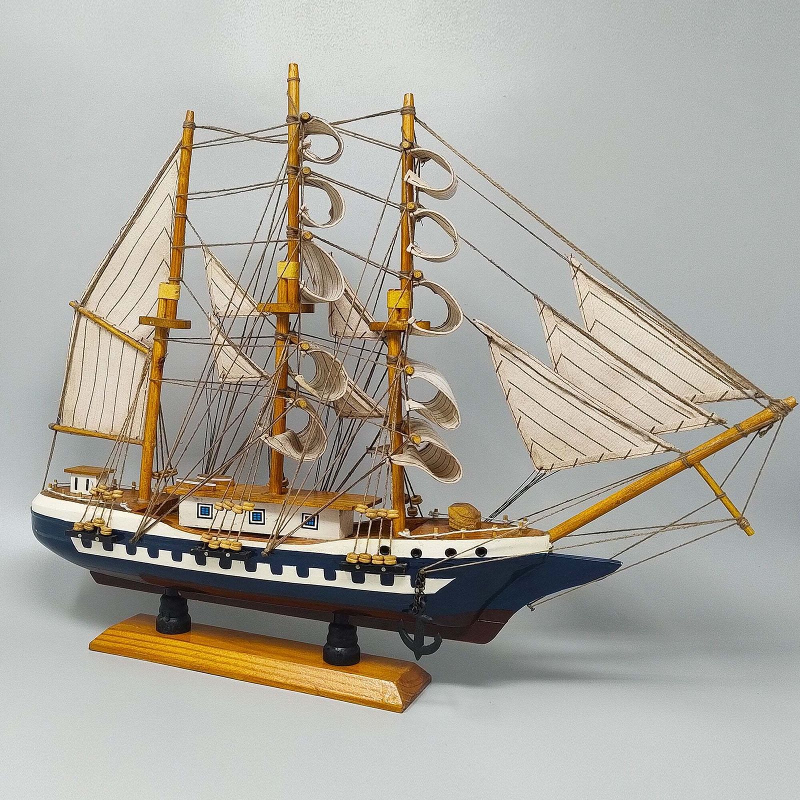 Jaren 1970 "Circa Victoria 1828" scheepsmodel. Made In England photo Woonaccessoires