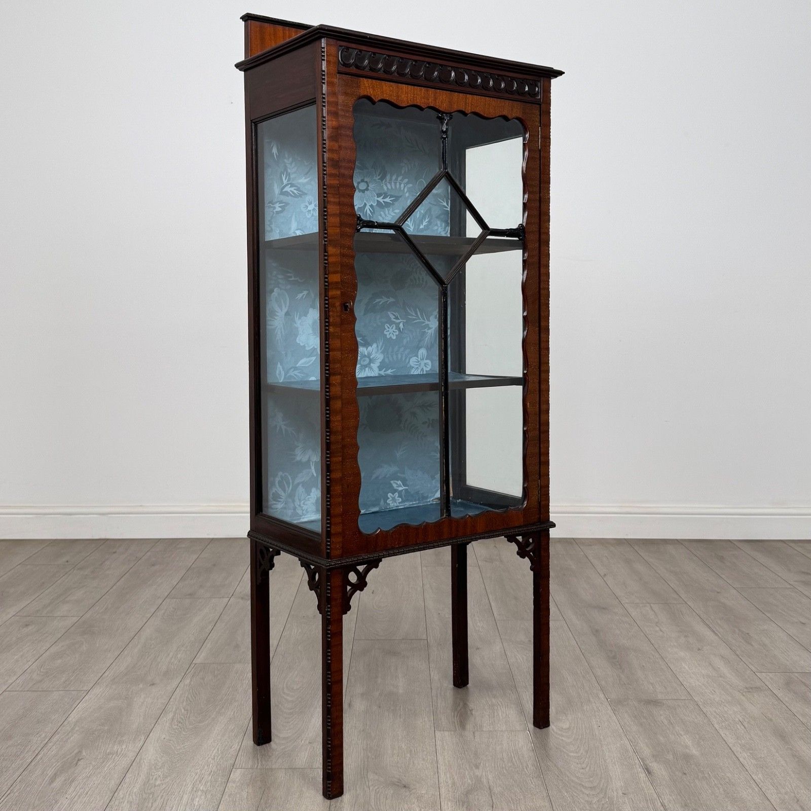 photo furniture Antique 20th Century Small Edwardian Display Cabinet ( Af 6054 )