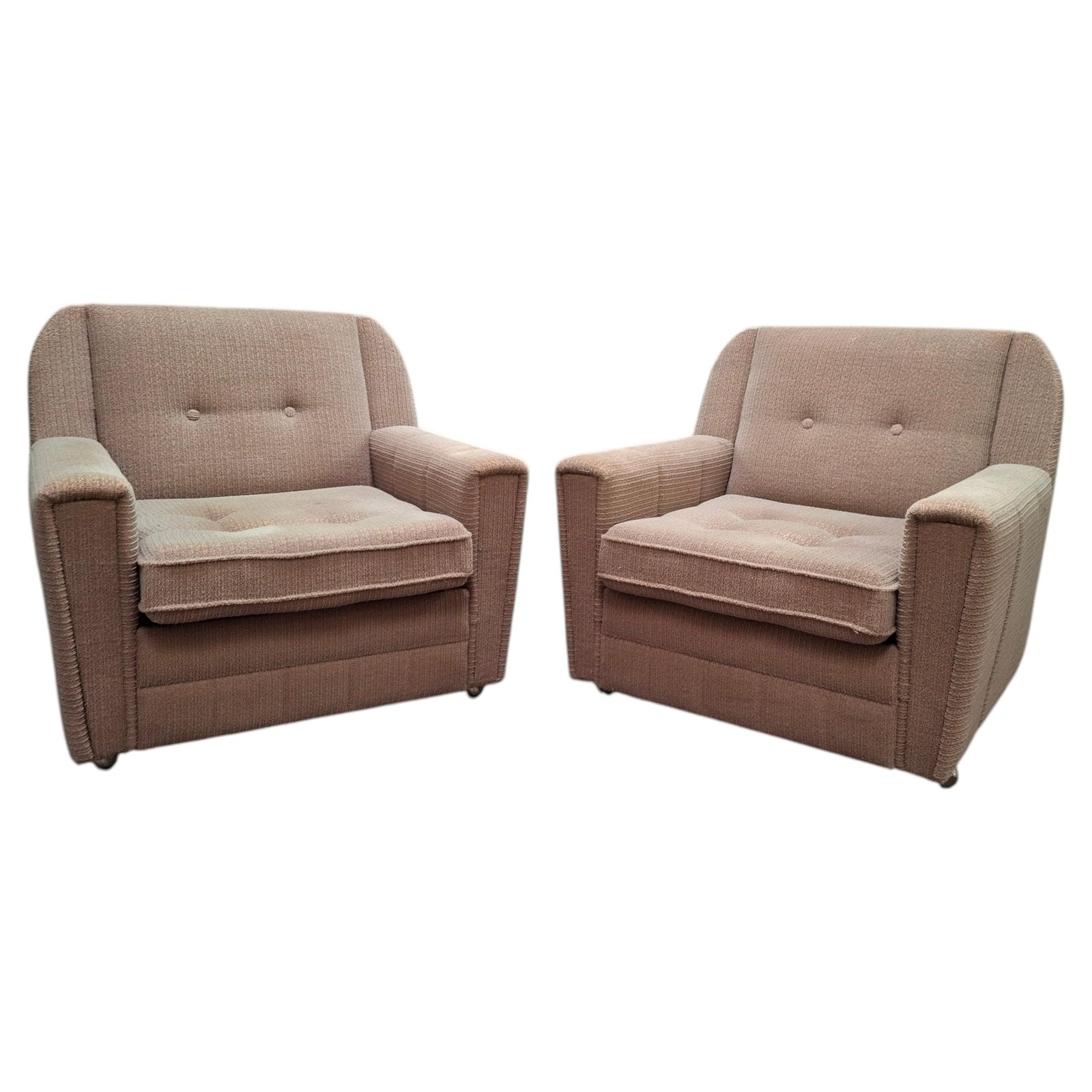 Paar Wiberg Mid-Century Modern fauteuils van Up Závody Rousínov, 1980