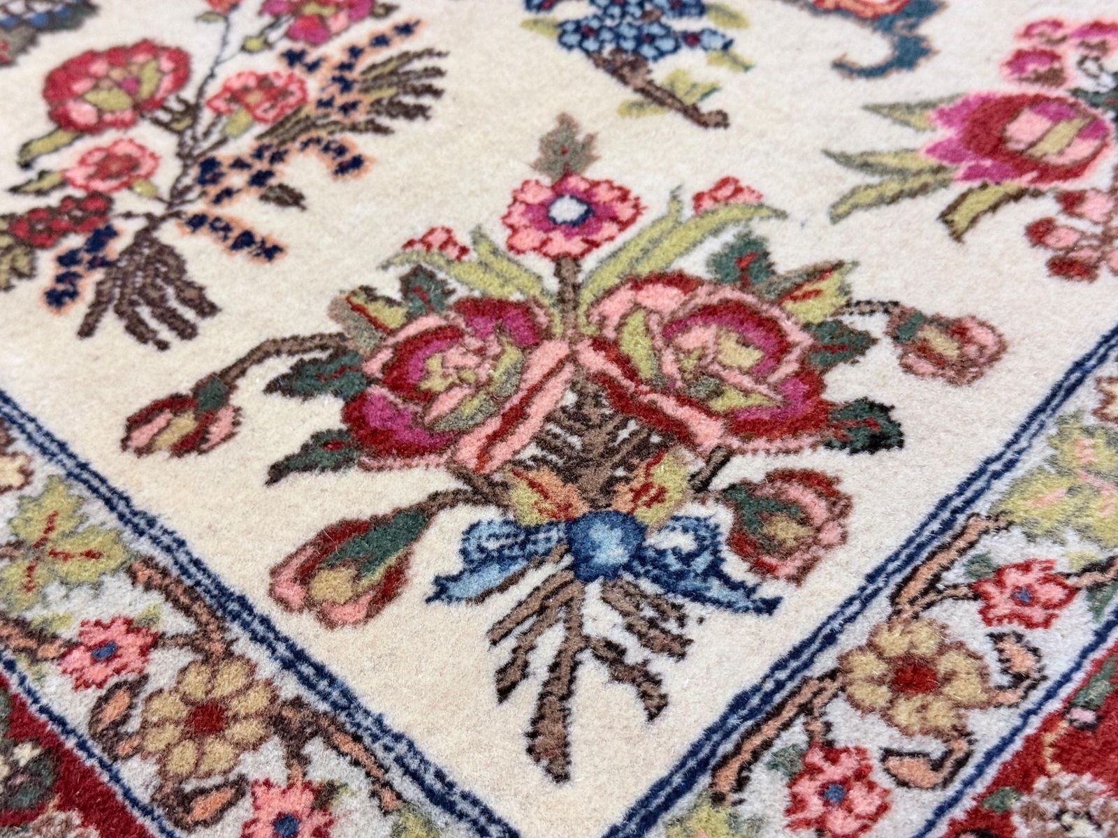 photo for sale Tapis turc Arbre de Vie noué à la main, 134 × 196 cm, laine et coton